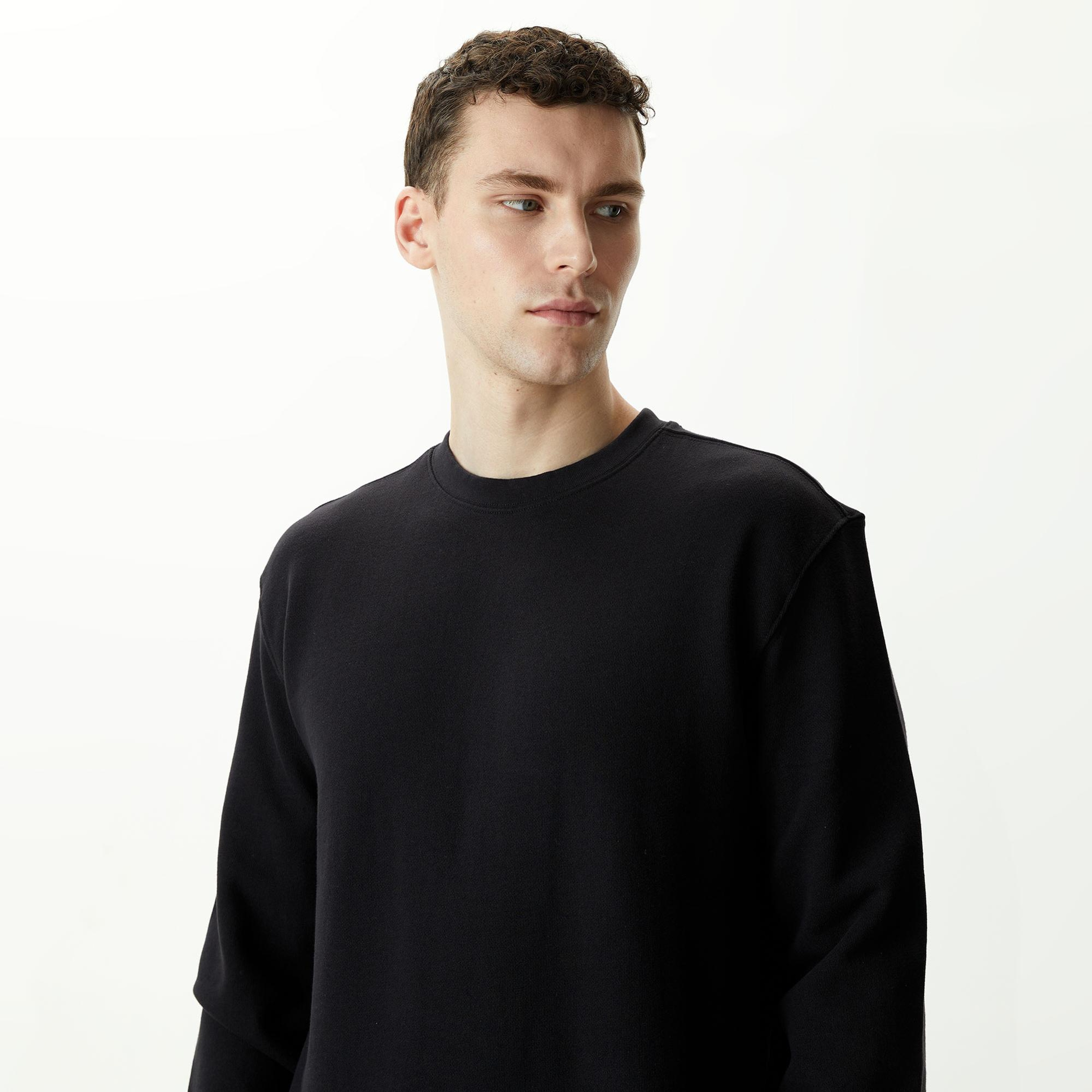 Alpha Industries Essential Crewneck Unisex Siyah Sweatshirt