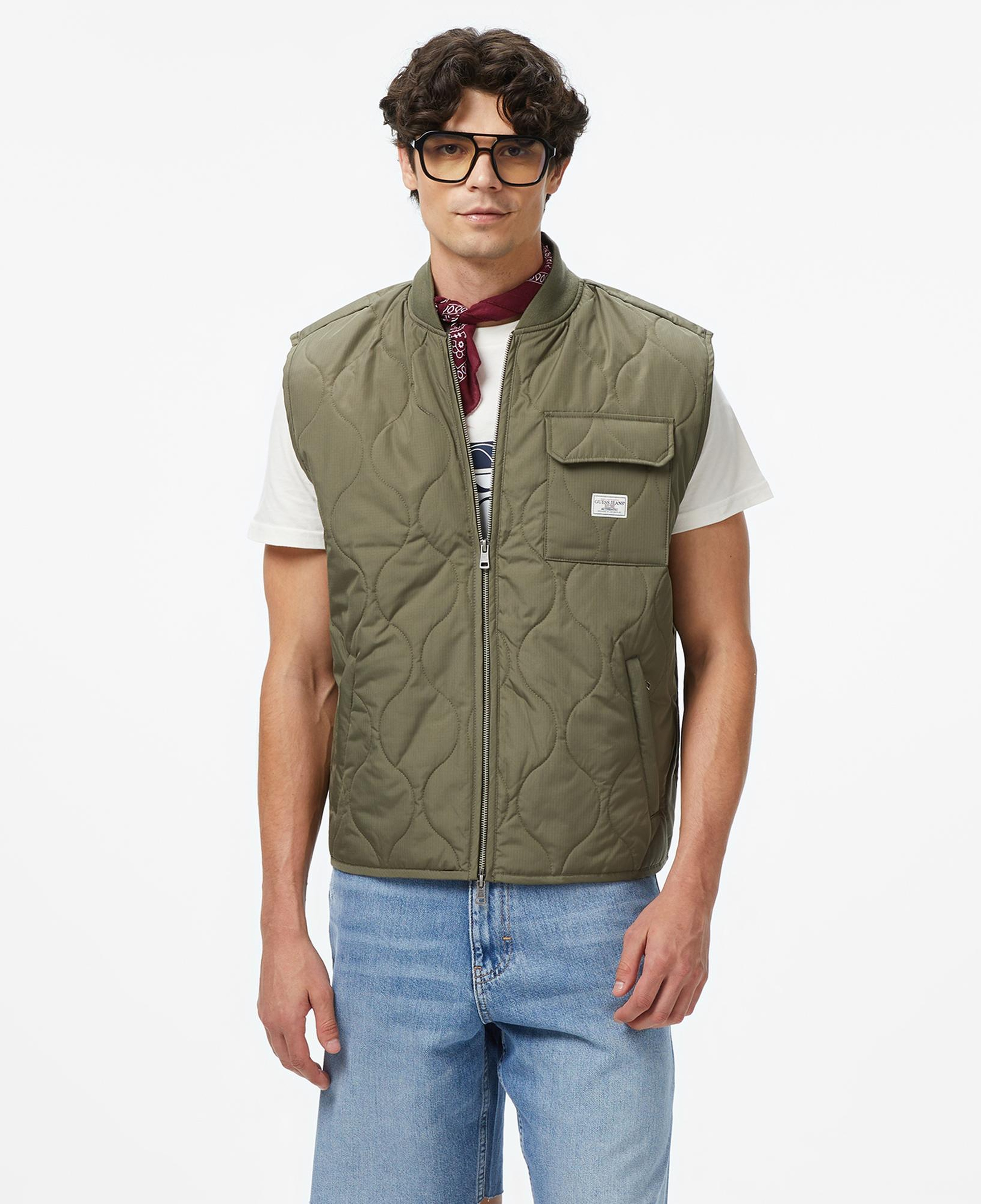 Guess Jeans Erkek Yeşil Yelek