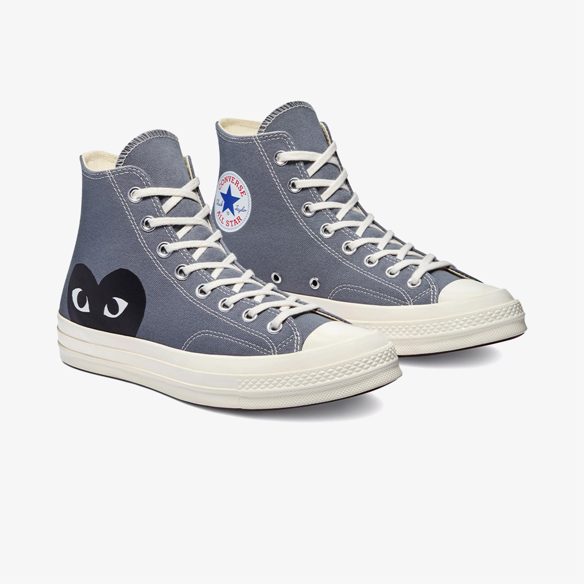 Converse X Comme Des Garçons Play Chuck 70 Unisex Gri Sneaker