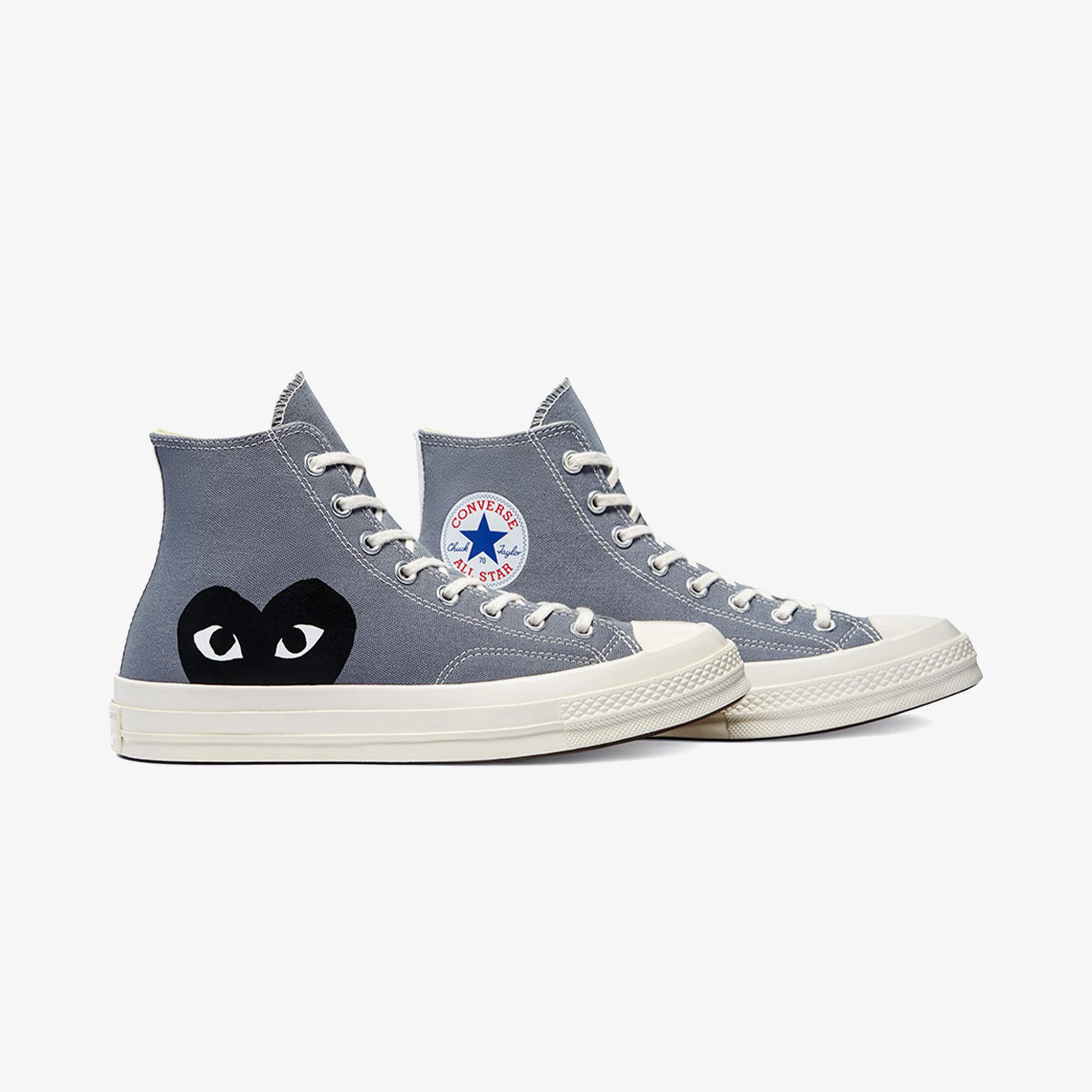 Converse X Comme Des Garçons Play Chuck 70 Unisex Gri Sneaker