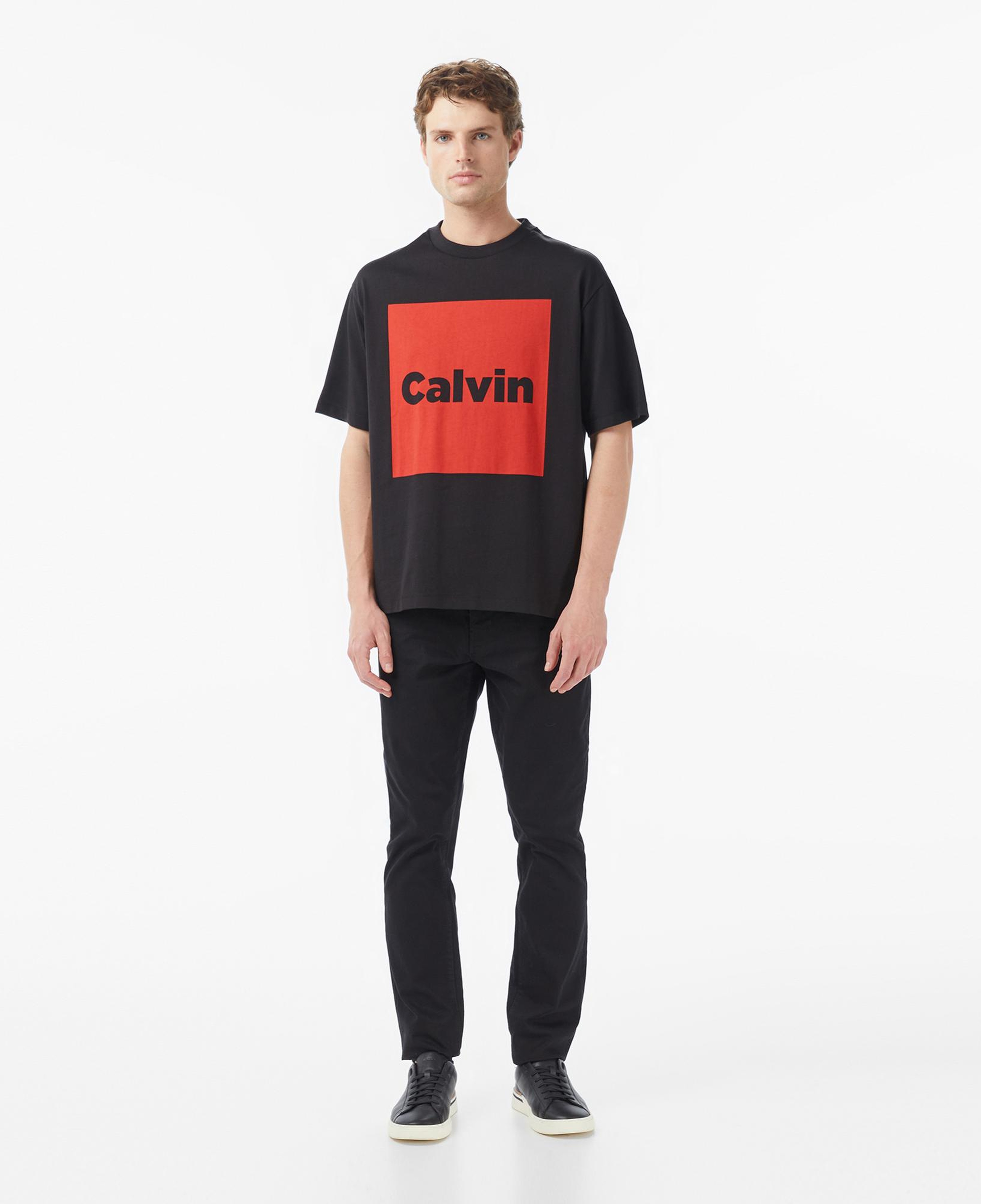 Calvin Klein Box Graphic Erkek Siyah T-Shirt