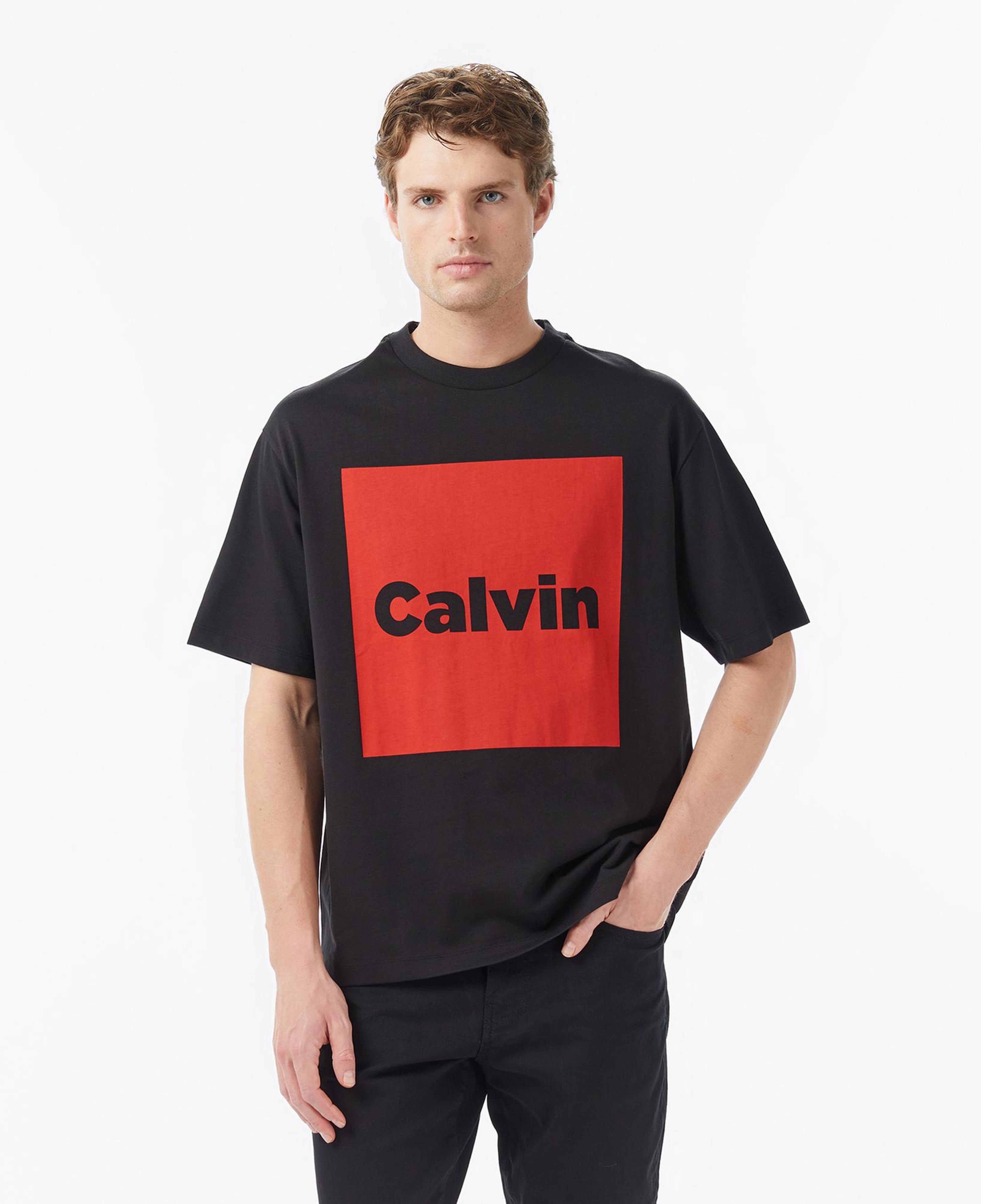 Calvin Klein Box Graphic Erkek Siyah T-Shirt