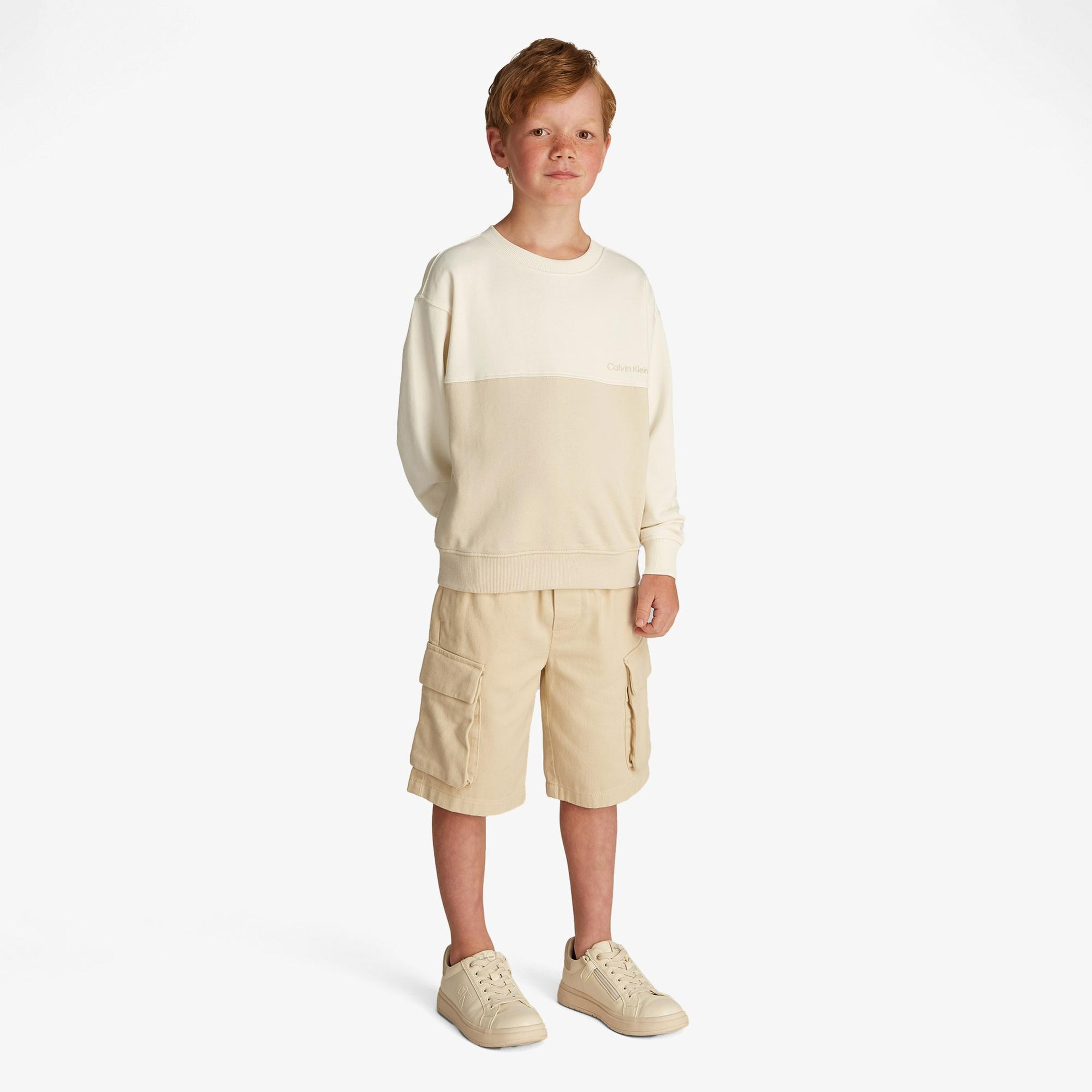 Calvin Klein Çocuk Beyaz Sweatshirt