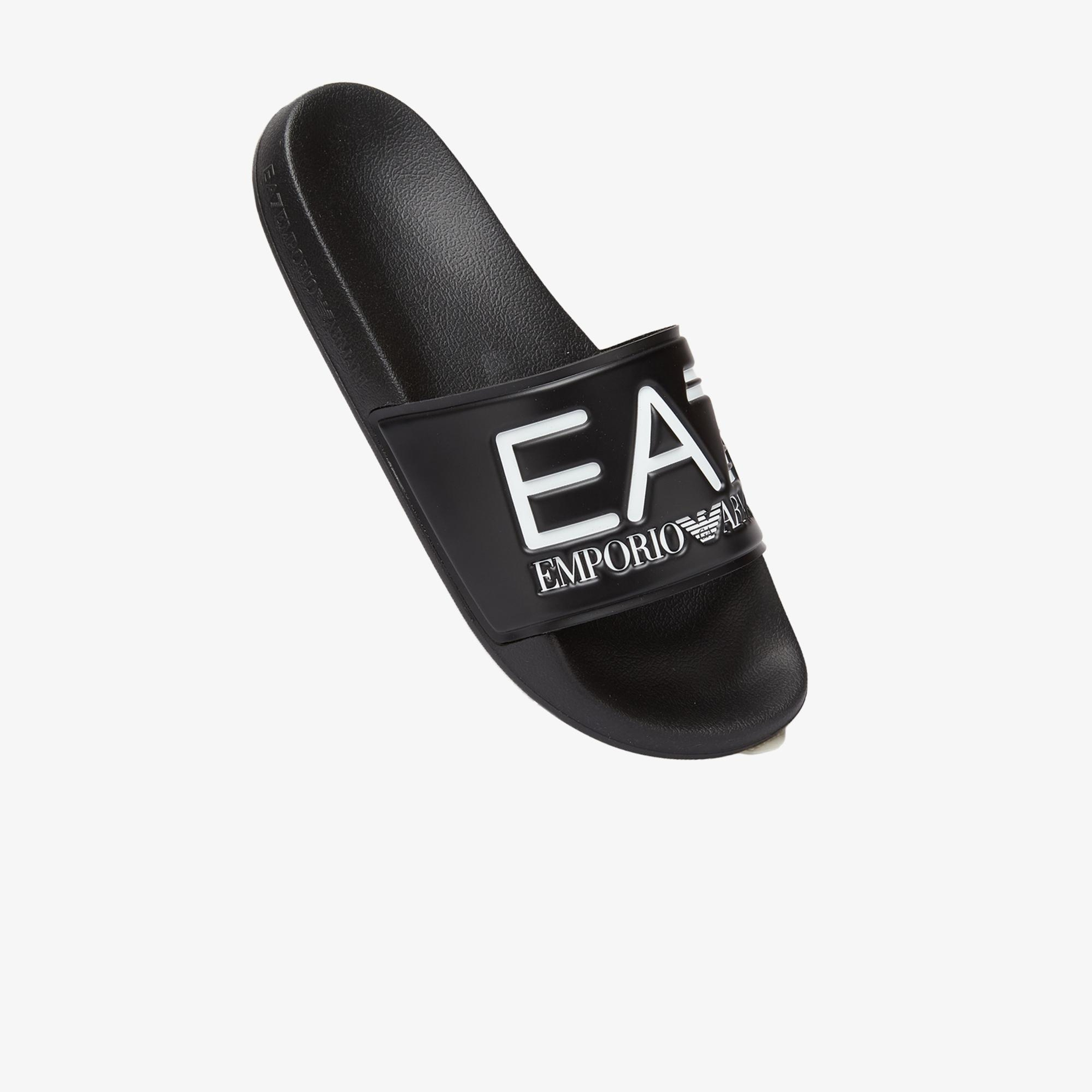 EA7 Unisex Siyah Plaj Terliği