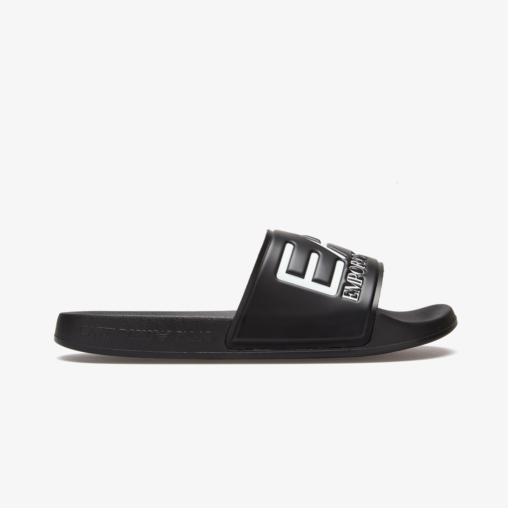 EA7 Unisex Siyah Plaj Terliği