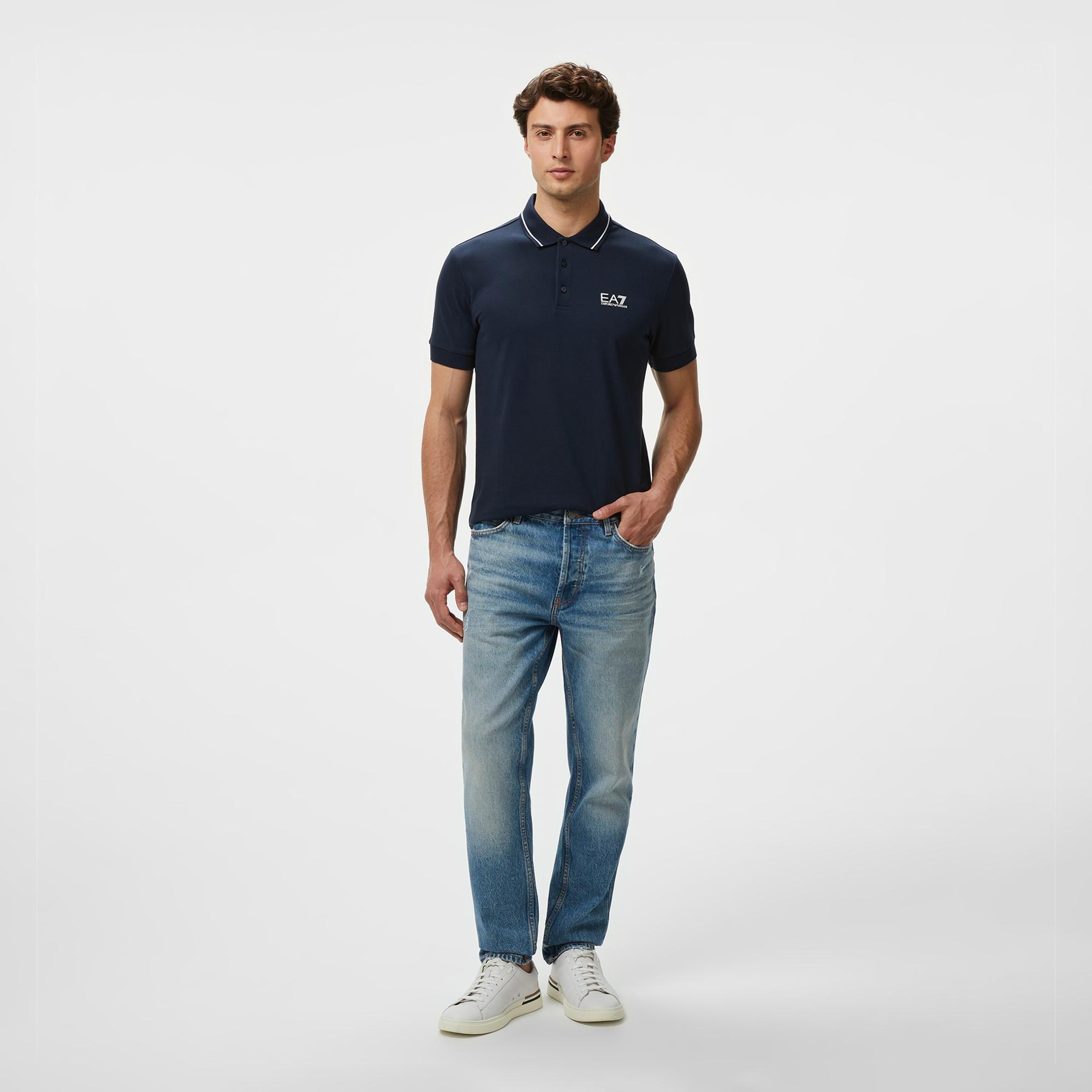 EA7 Erkek Mavi Polo