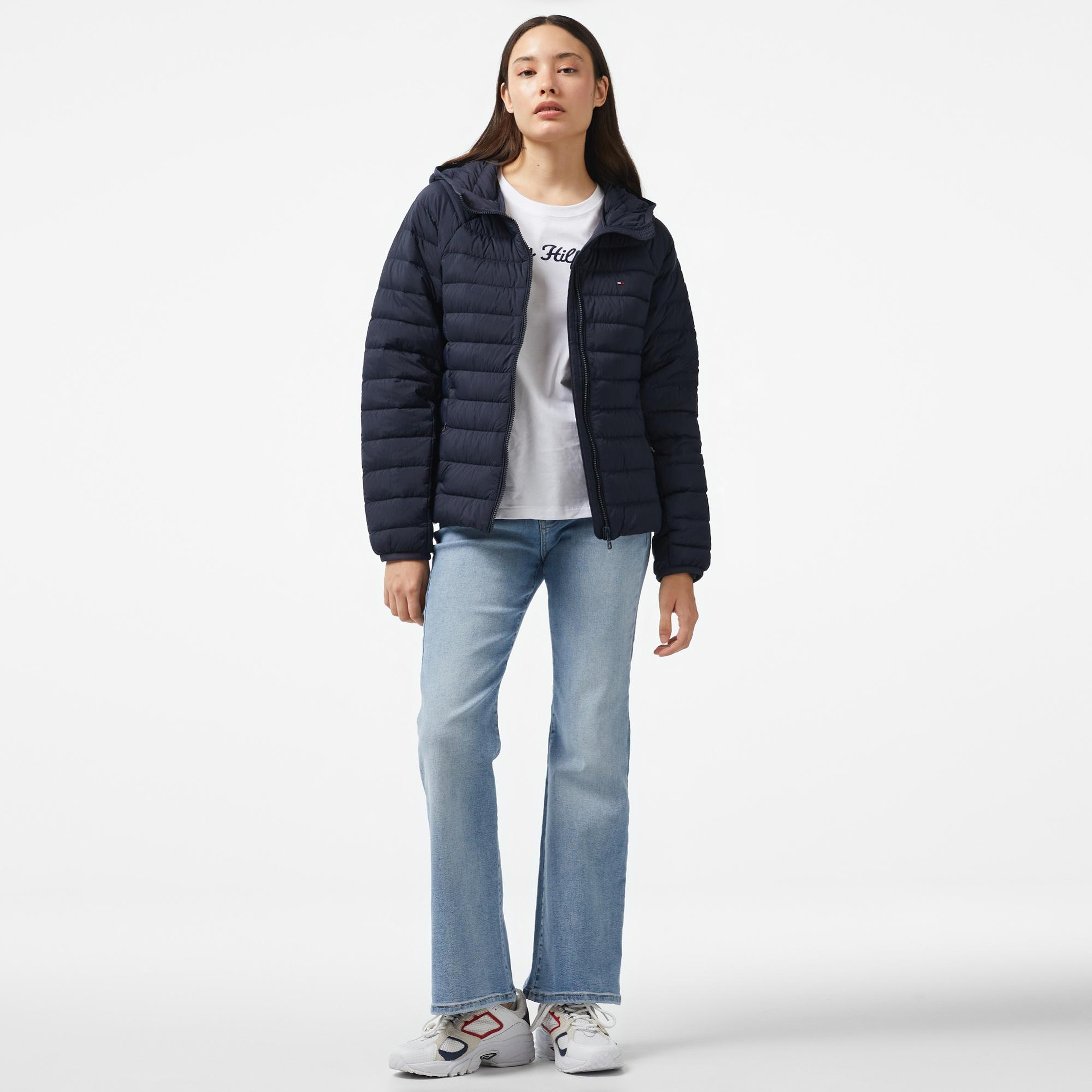 Tommy Hilfiger Sporty Down Kadın Mavi Ceket