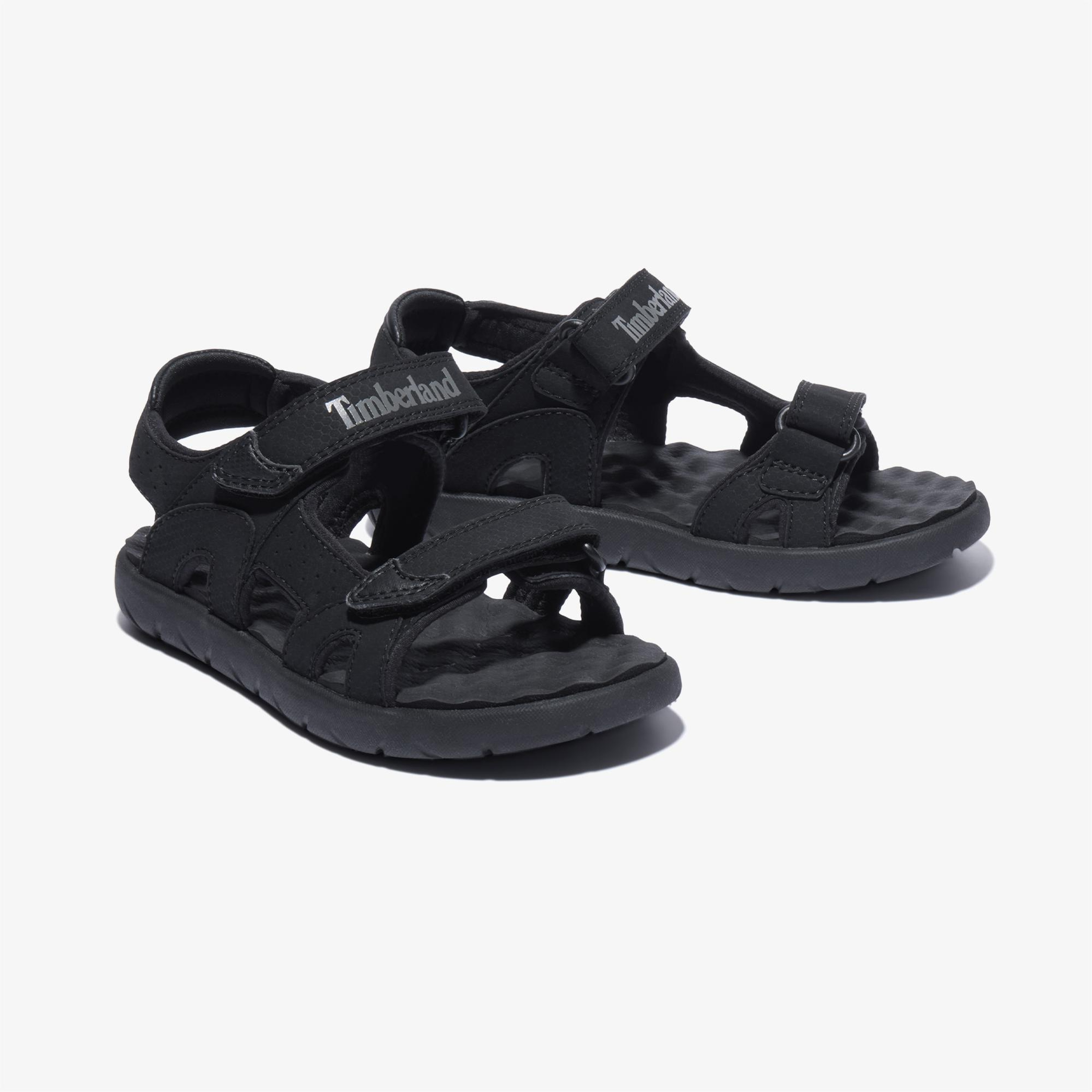 Timberland Perkins Low Arkadan Bantlı Çocuk Siyah Sandalet