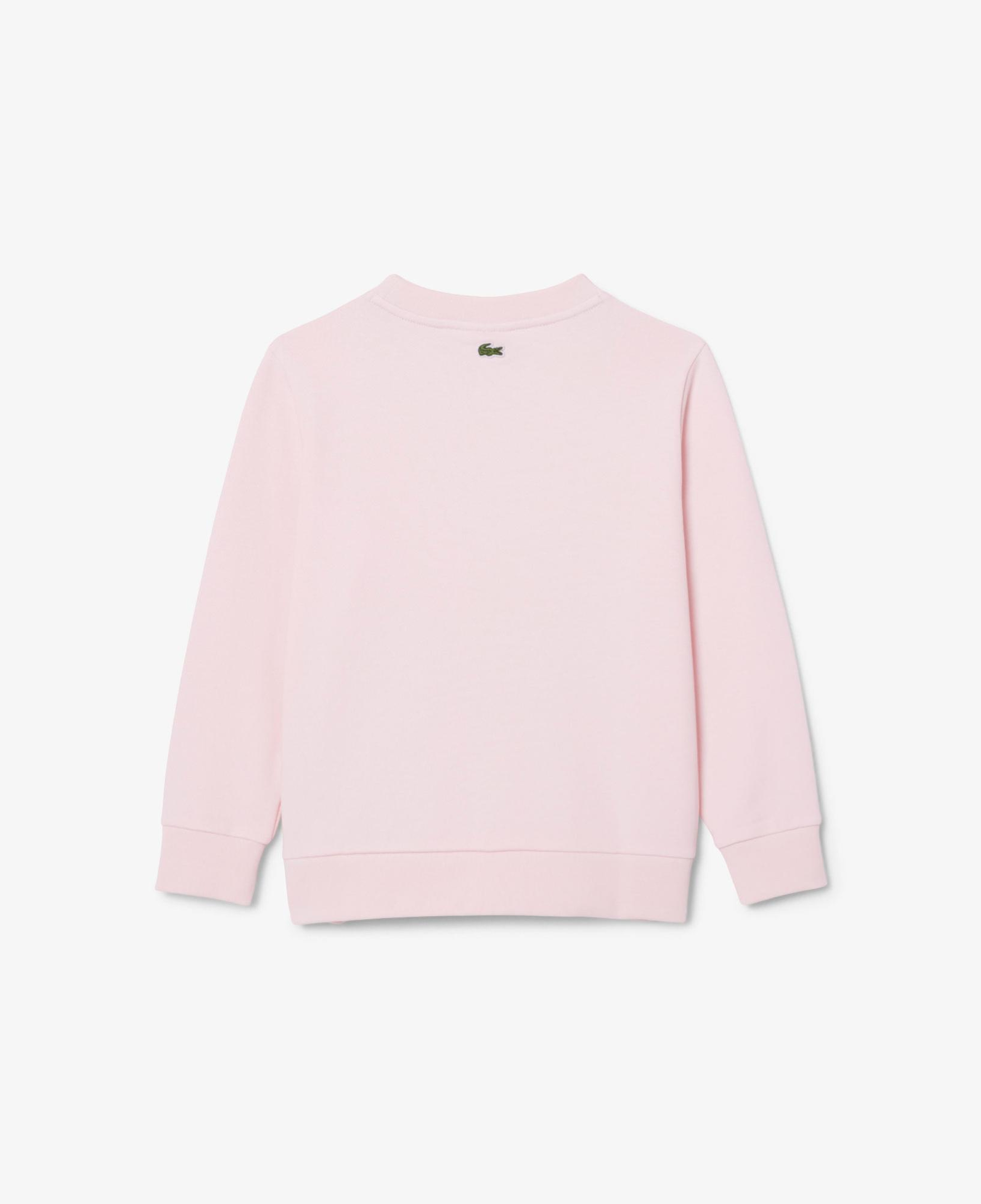 Lacoste Çocuk Bisiklet Yaka Açık Pembe Sweatshirt