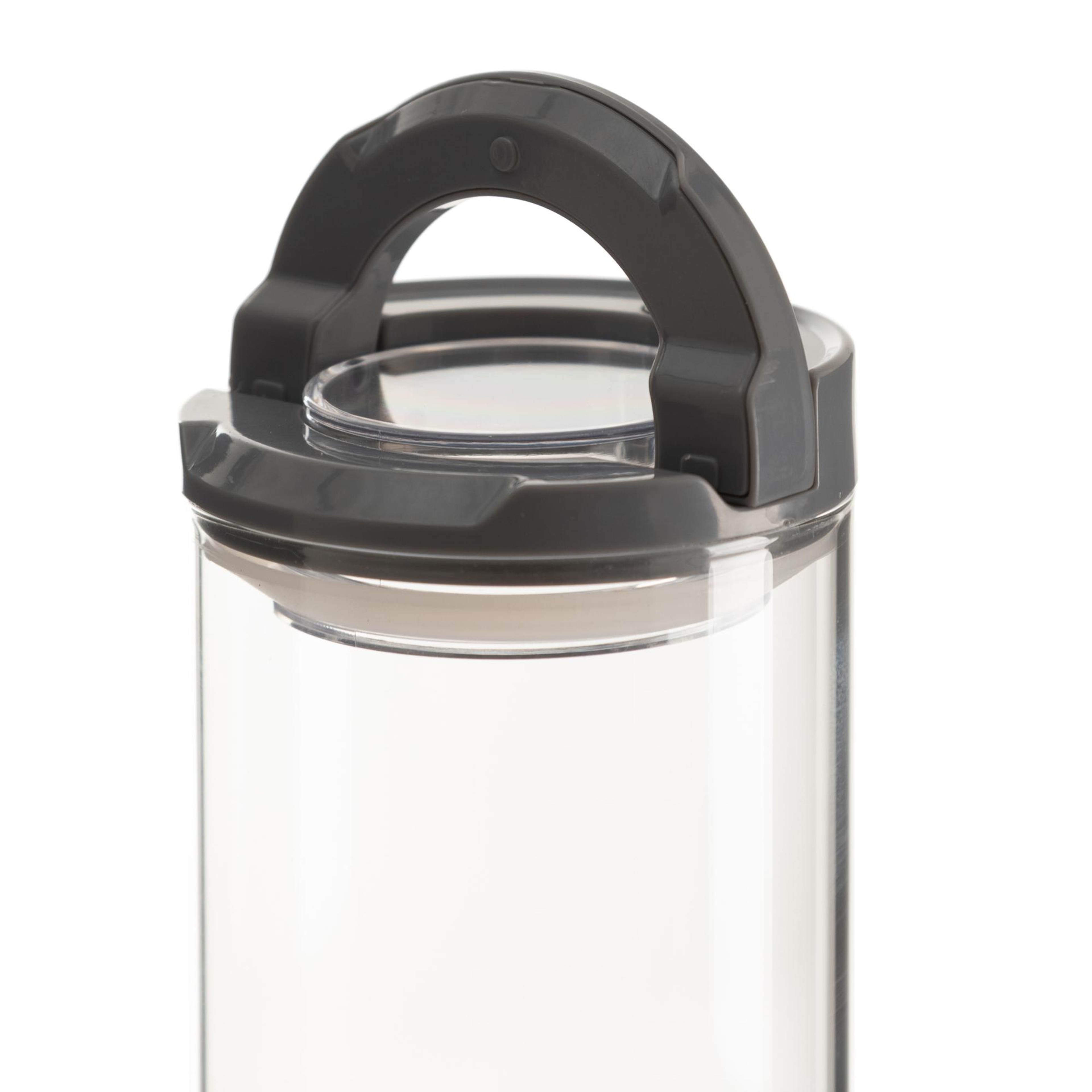 CAM KAVANOZ VAKUMLU KAPAK GRİ 600 ML