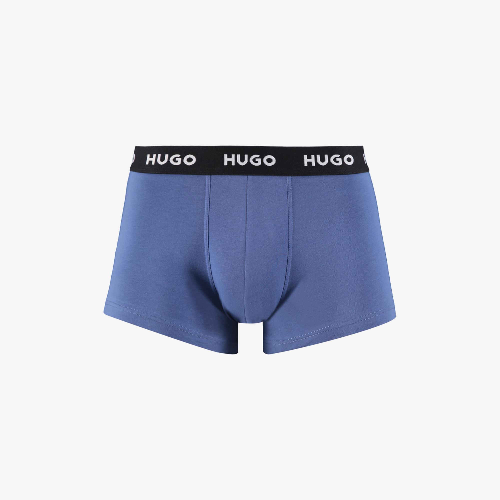 Hugo 3'lü Erkek Renkli Boxer