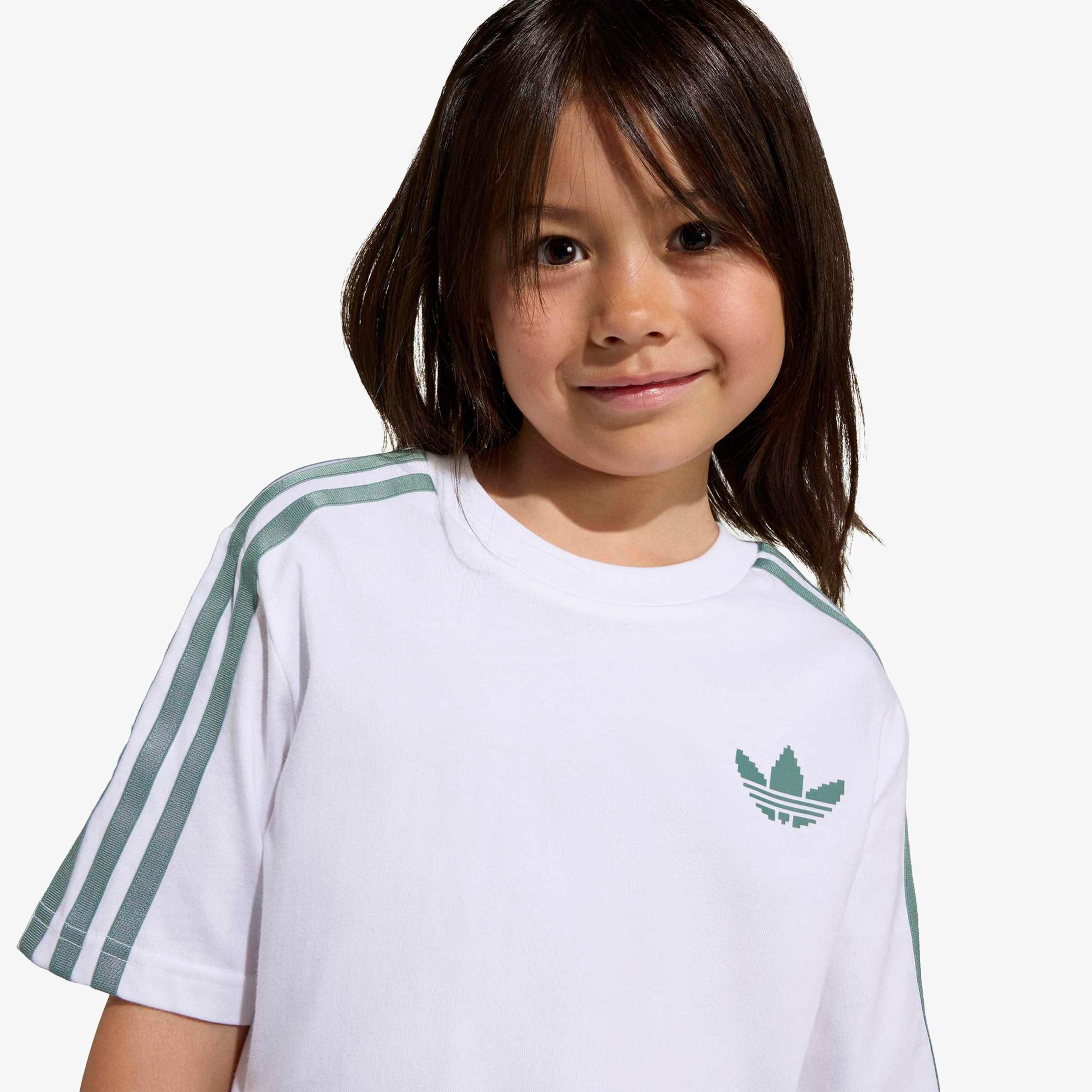 adidas Minecraft Lo Tee Çocuk Beyaz T-Shirt