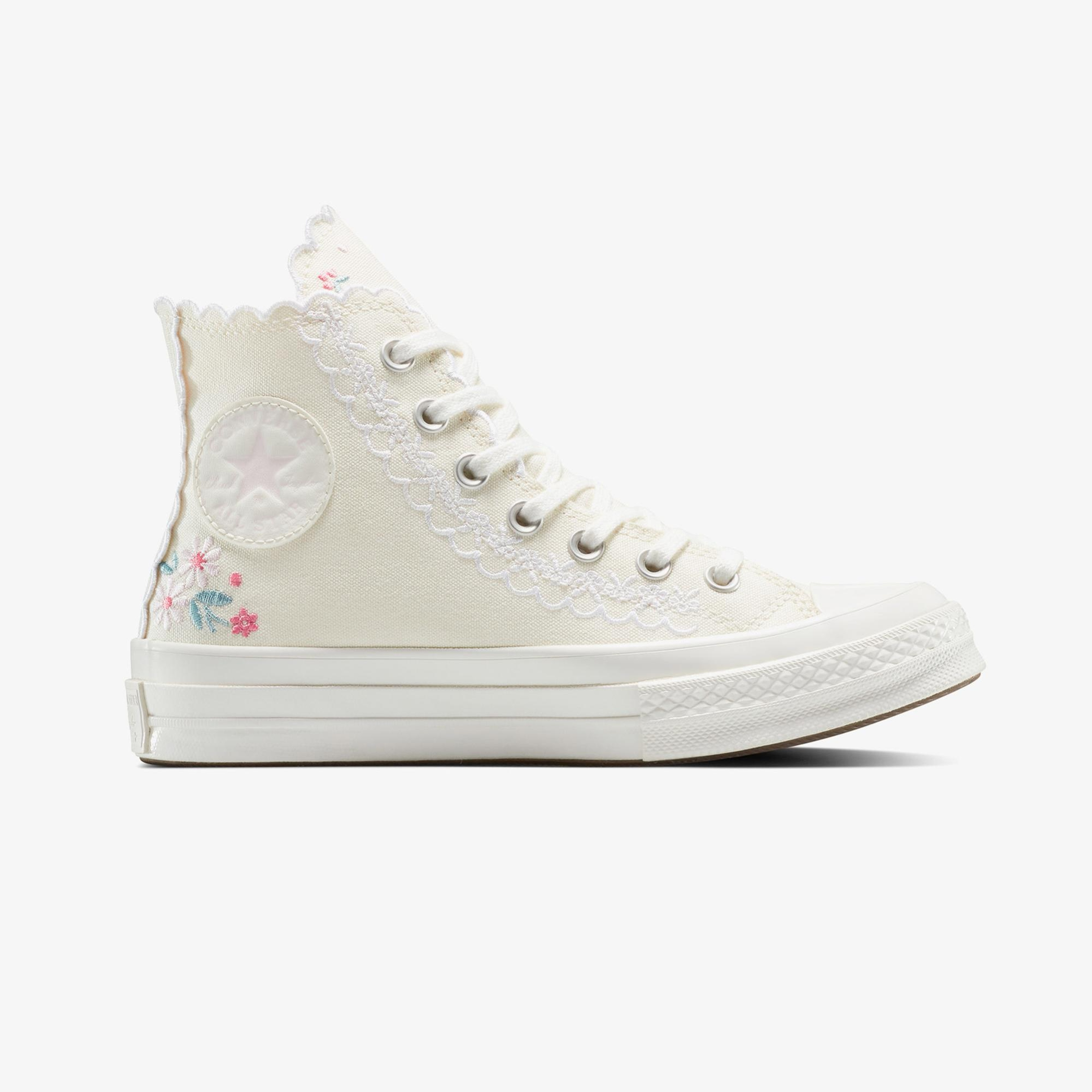 Converse Chuck Taylor Embroidered Unisex Krem Sneaker