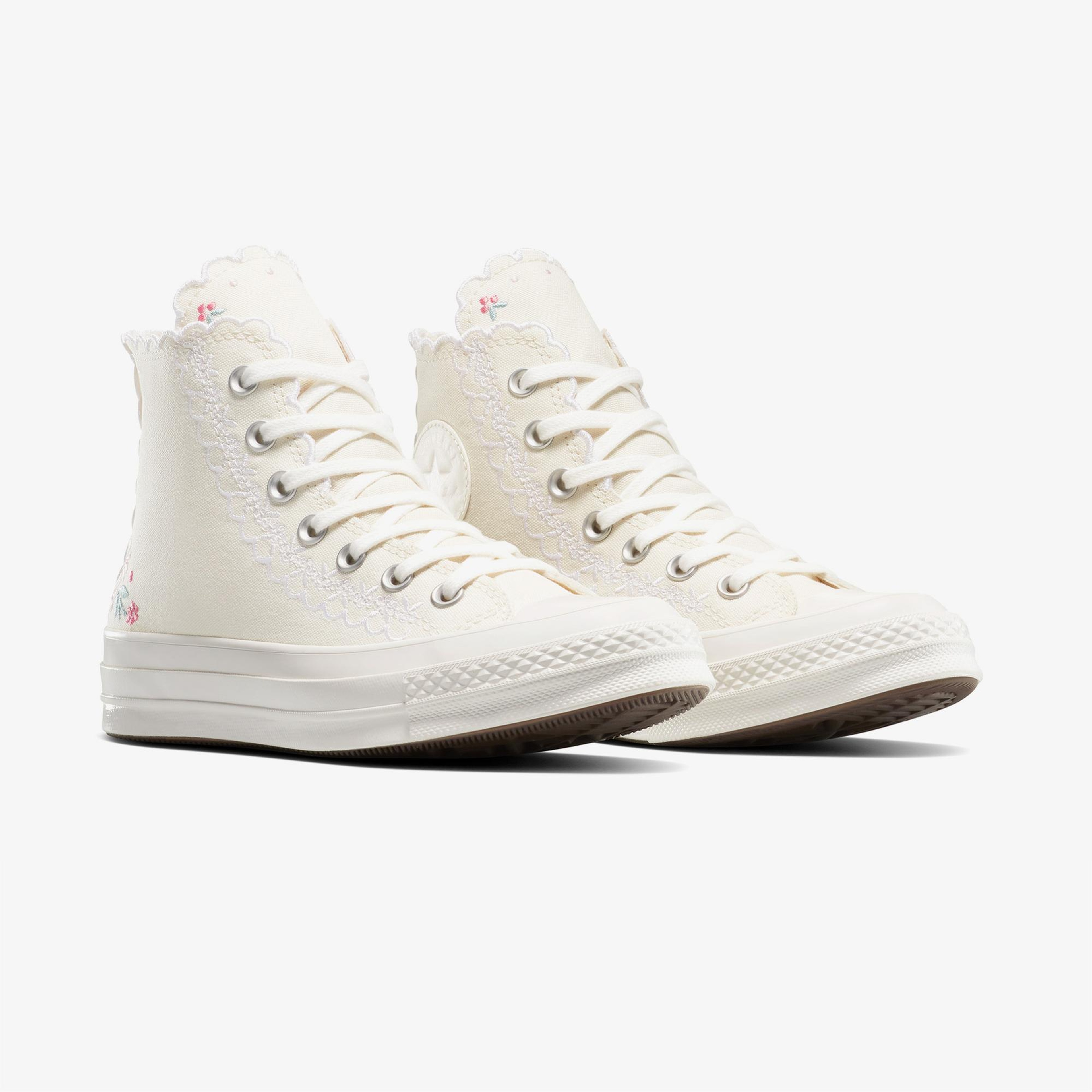Converse Chuck Taylor Embroidered Unisex Krem Sneaker