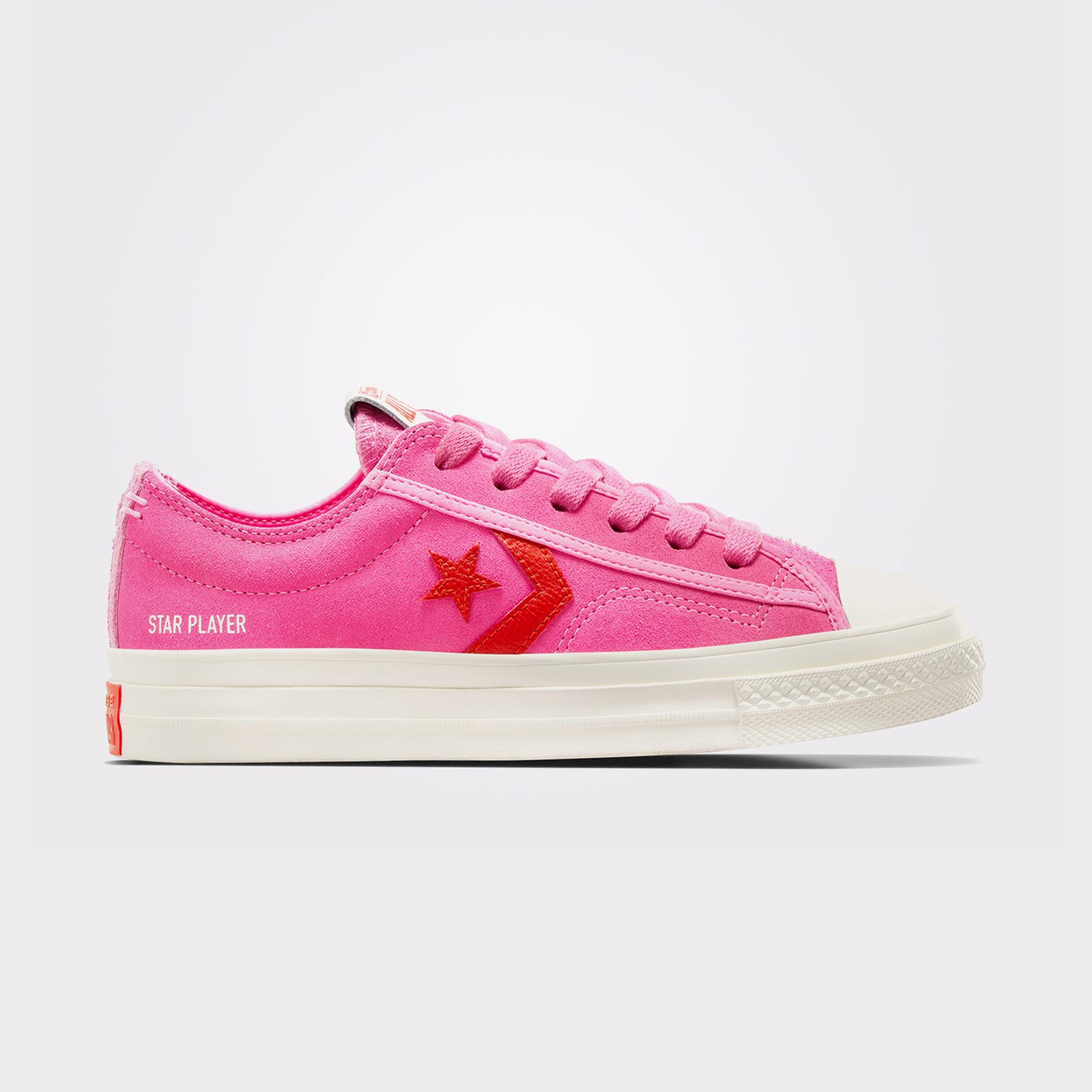 Converse Star Player 76 Unisex Pembe Süet Sneaker