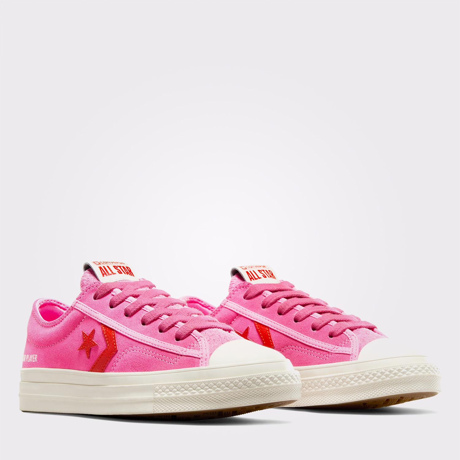 Converse Star Player 76 Unisex Pembe Süet Sneaker