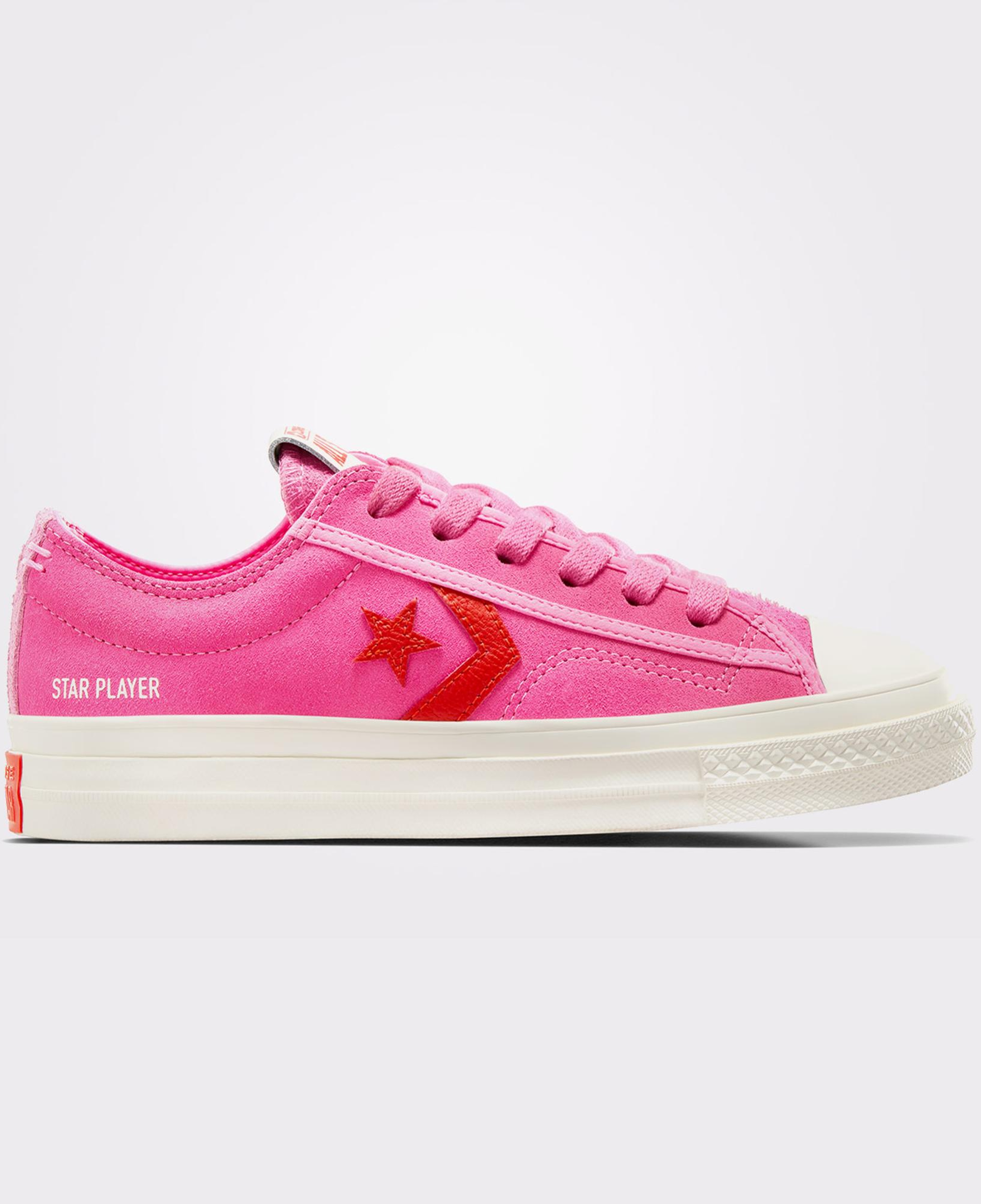 Converse Star Player 76 Unisex Pembe Süet Sneaker