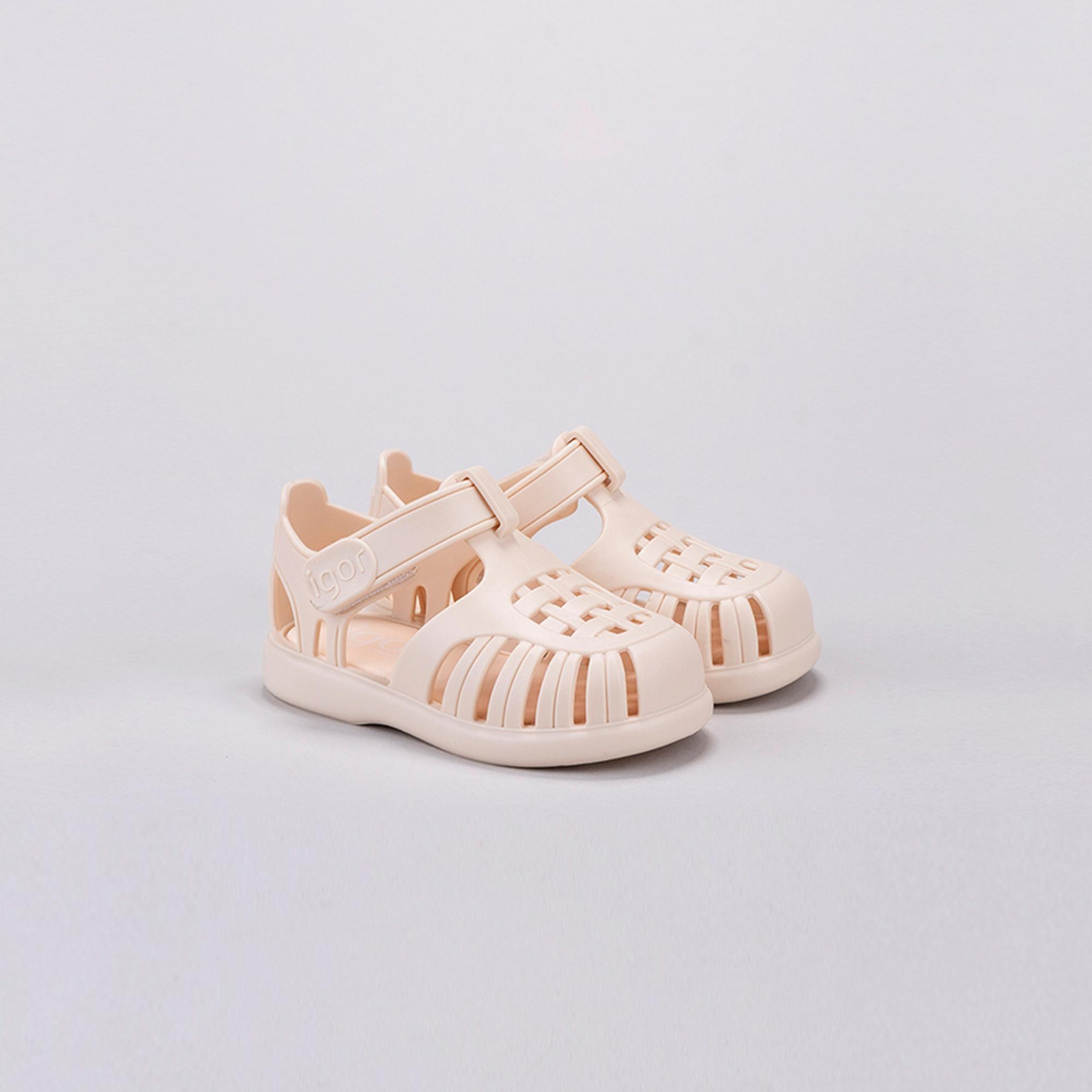 Igor Tobby Solid Bebek Krem Sandalet