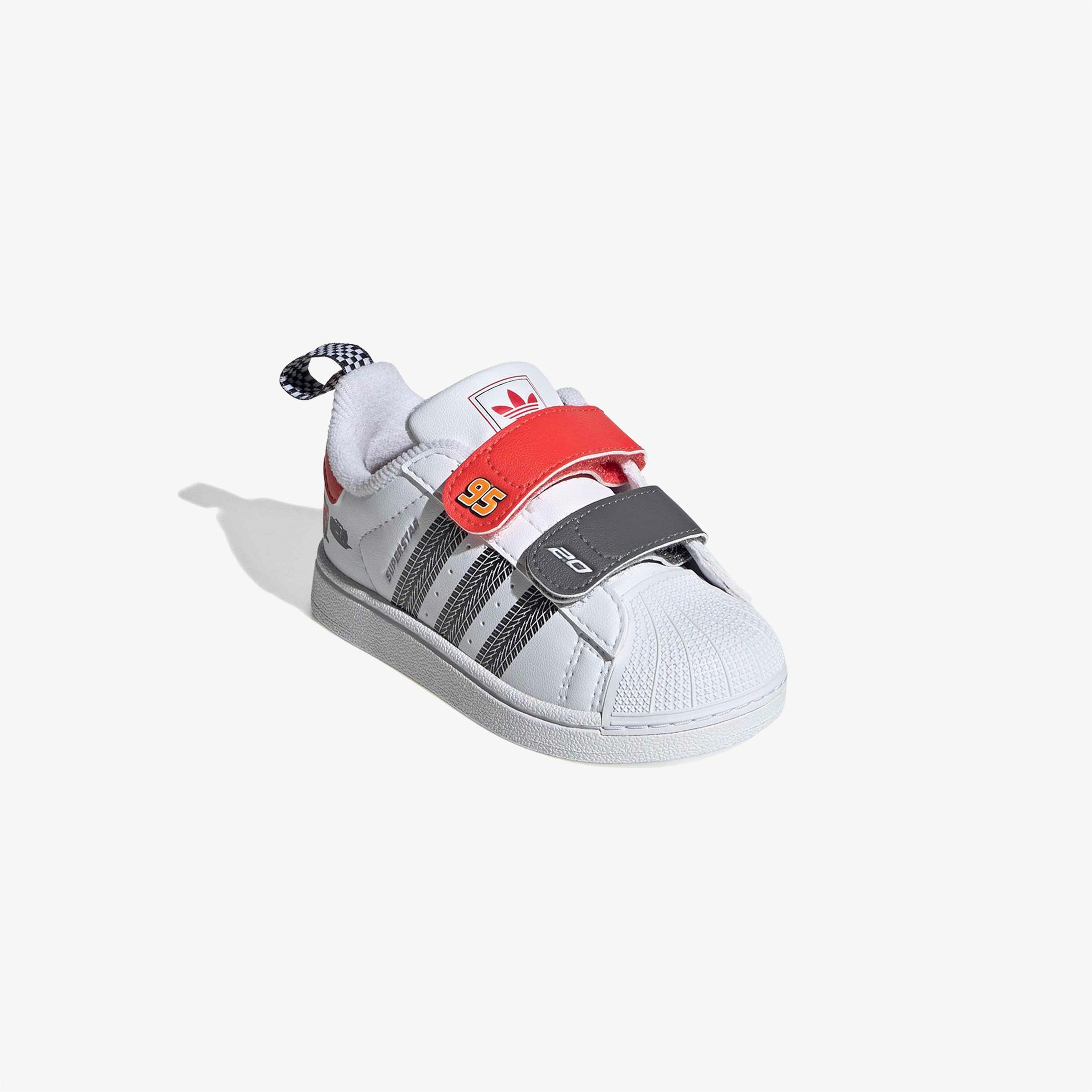 adidas Pixar Cars Superstar II Comfort Closure Beyaz Bebek Ayakkabı