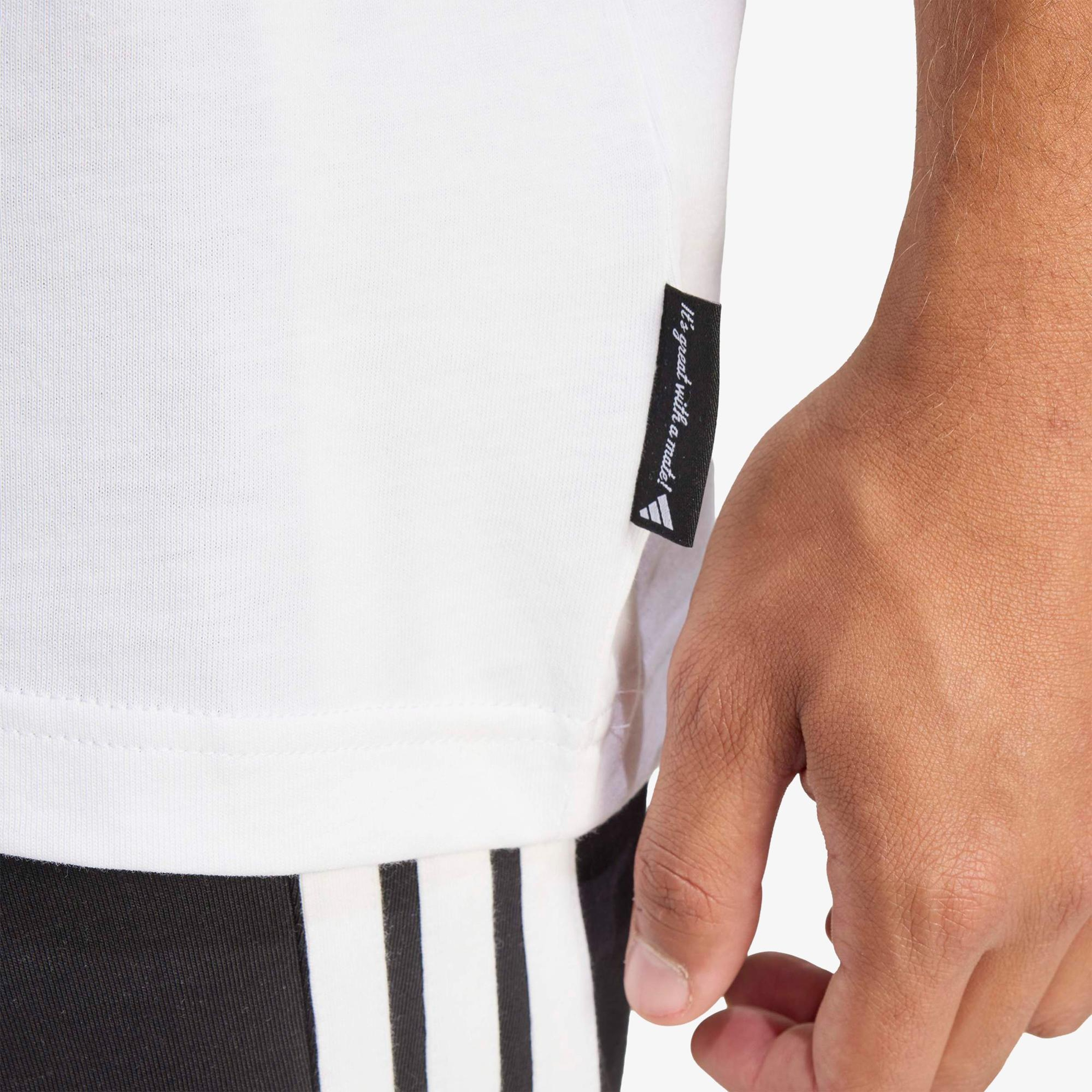 adidas Novelty Mini Erkek Beyaz T-Shirt