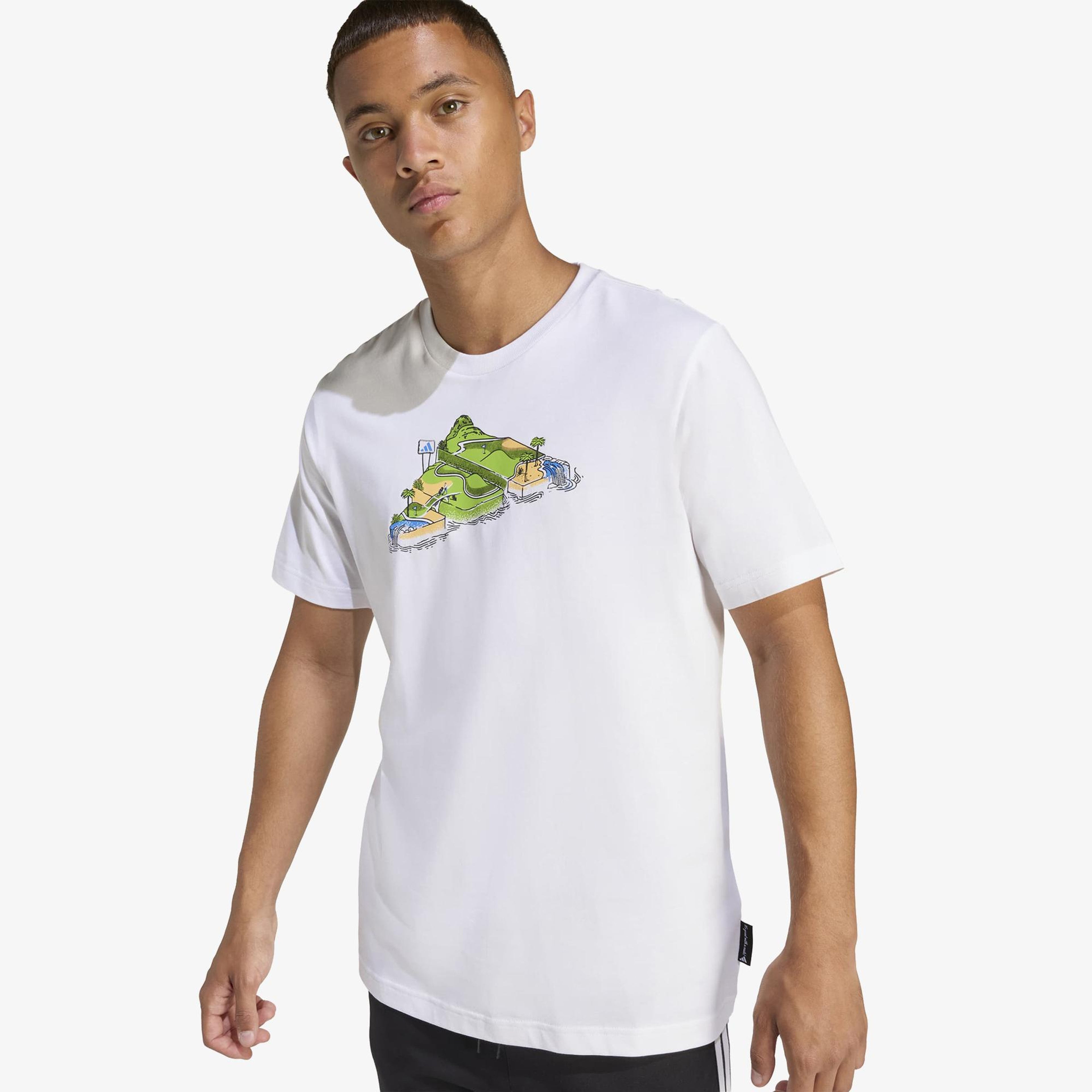 adidas Novelty Mini Erkek Beyaz T-Shirt