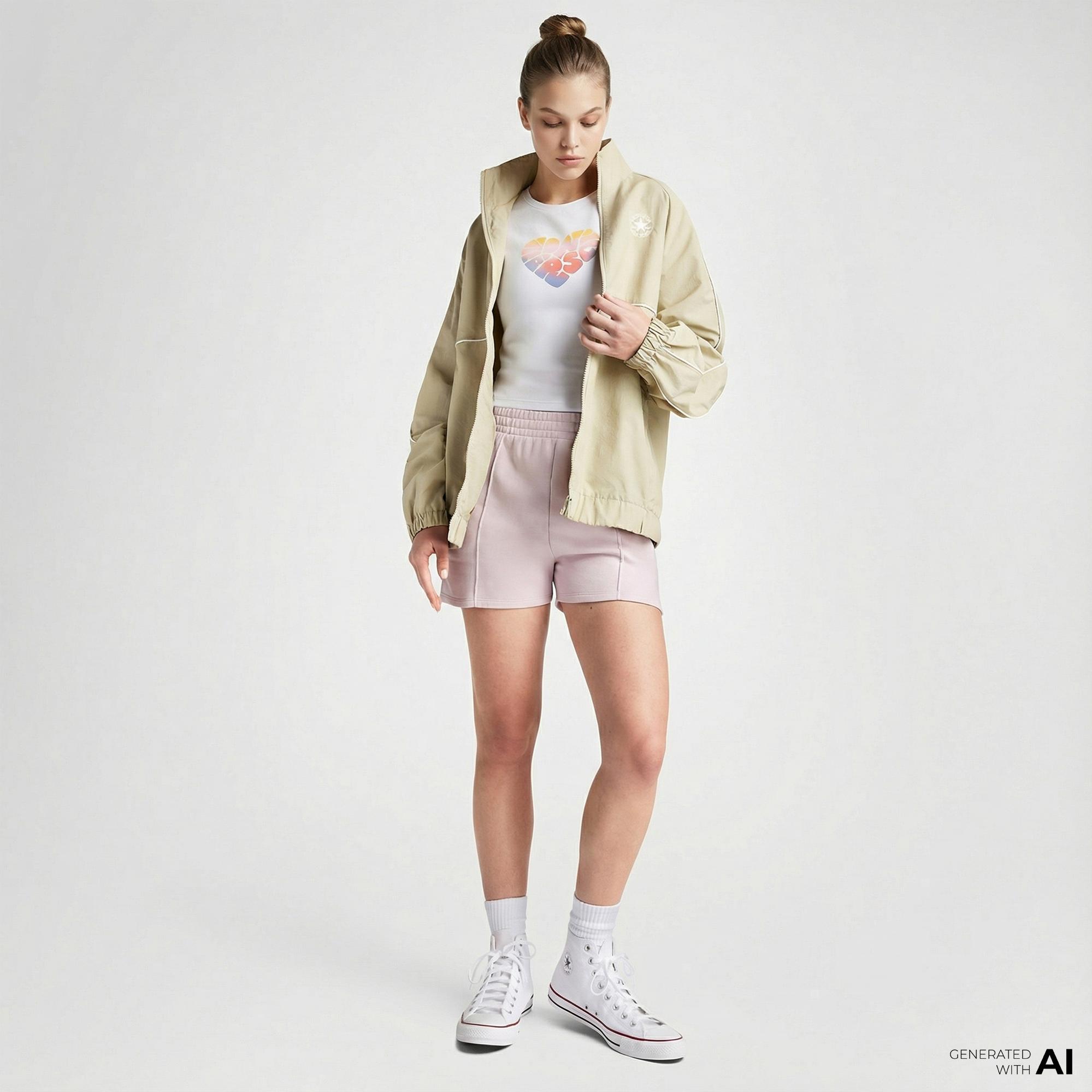 Converse Kadın Star Chevron Pembe Şort