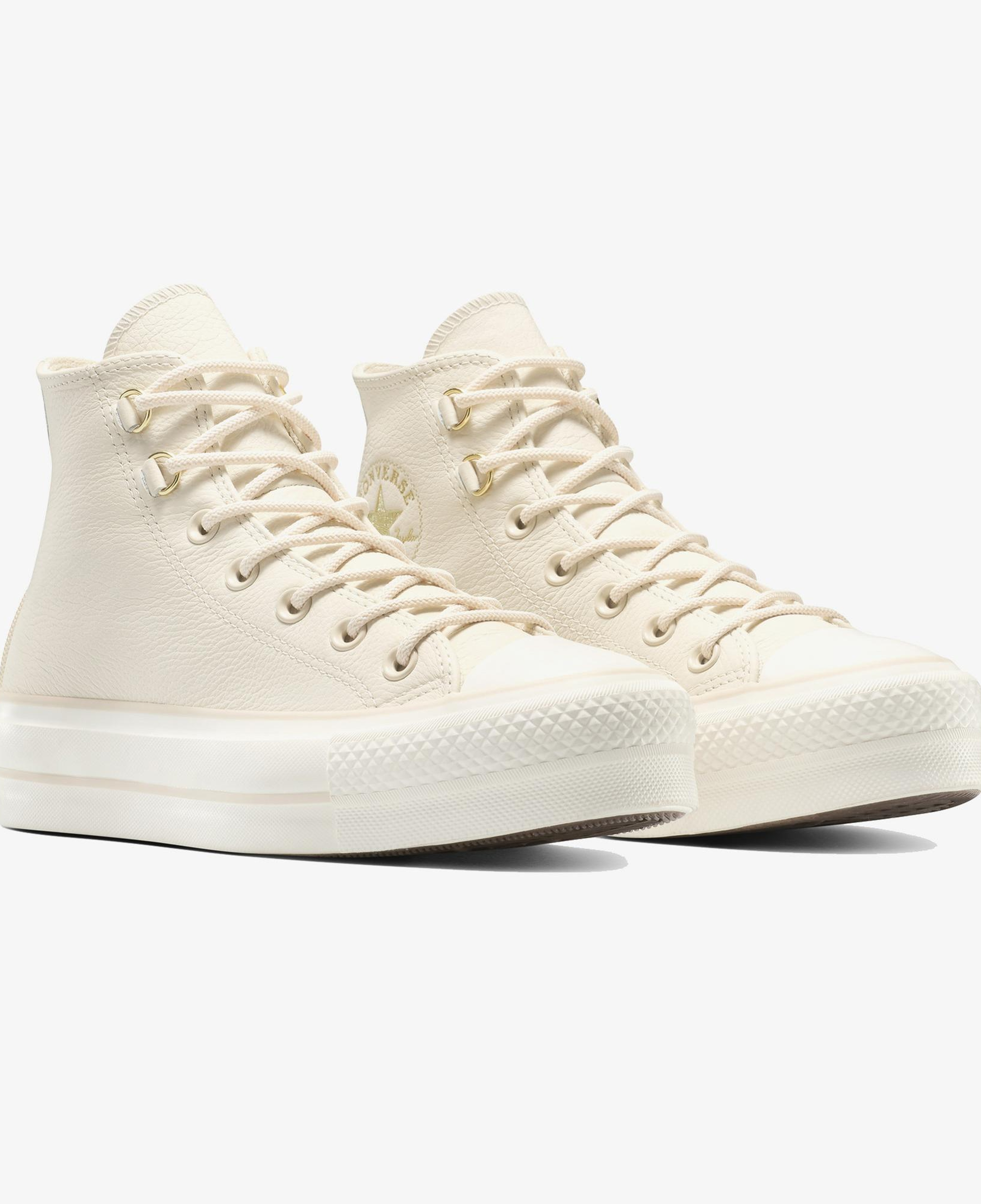 Converse Chuck Taylor All Star Lift Kadın Krem Sneaker