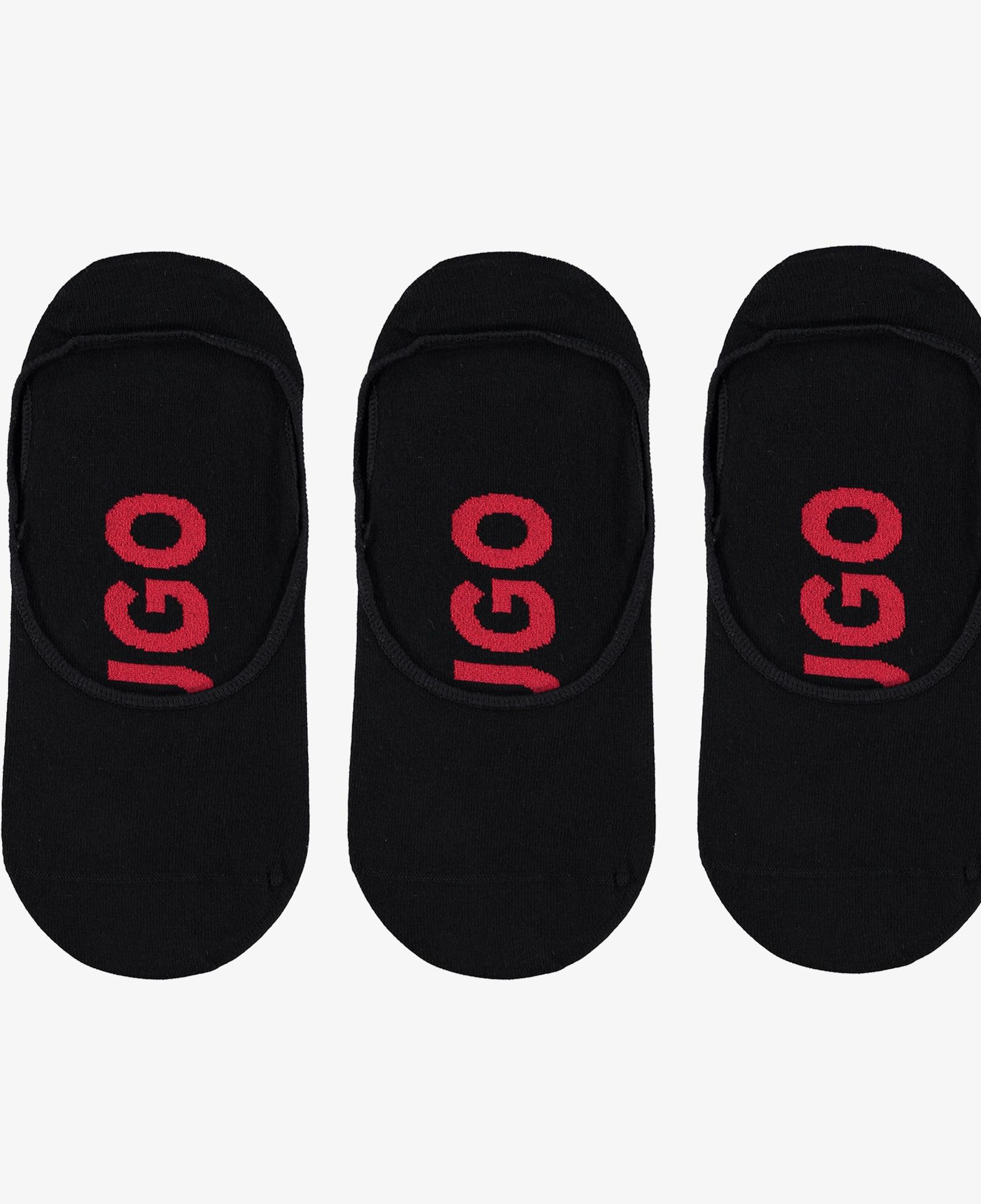 Hugo Logo Erkek Siyah 3'Lü Çorap