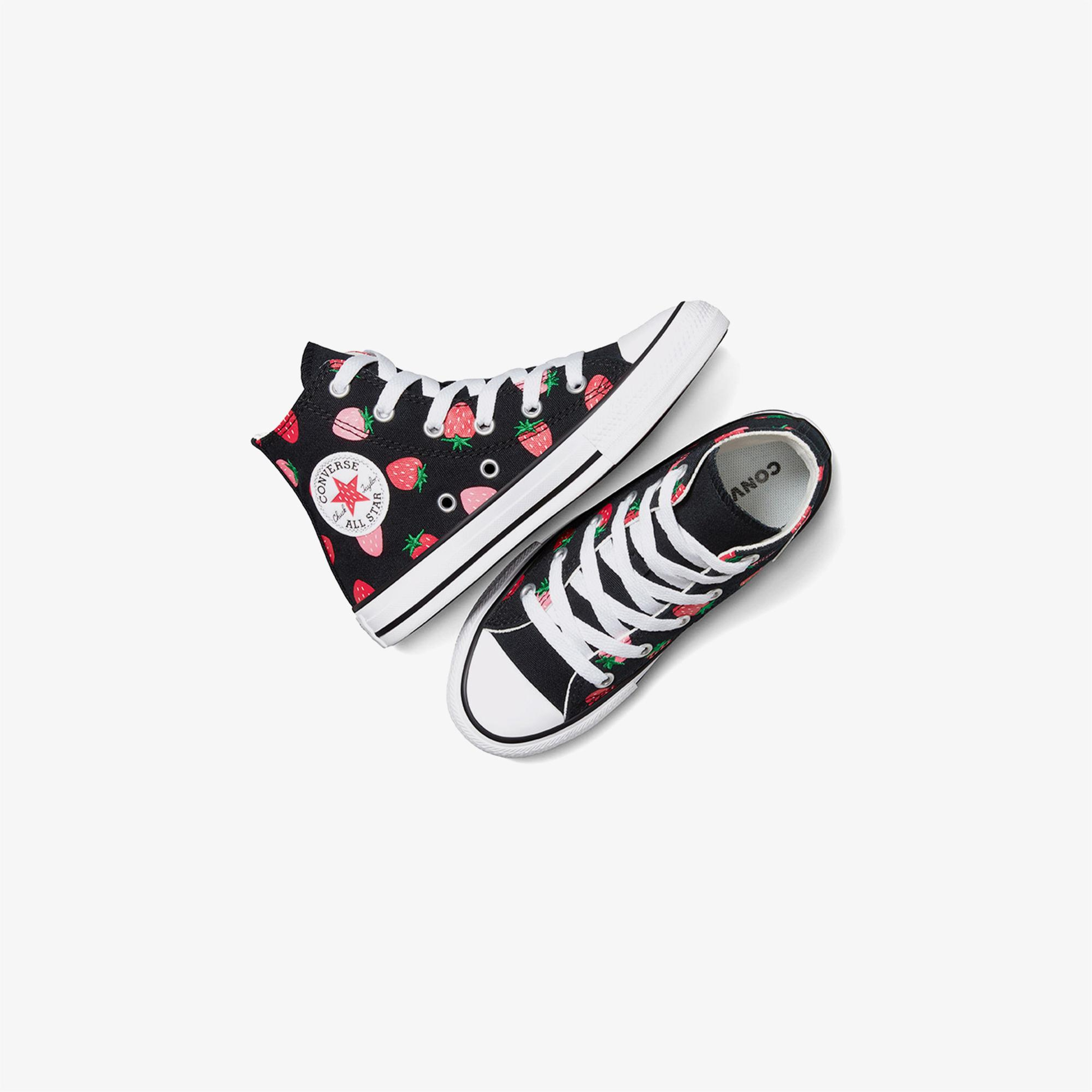 Converse Chuck Taylor All Star Strawberries Çocuk Siyah Sneaker