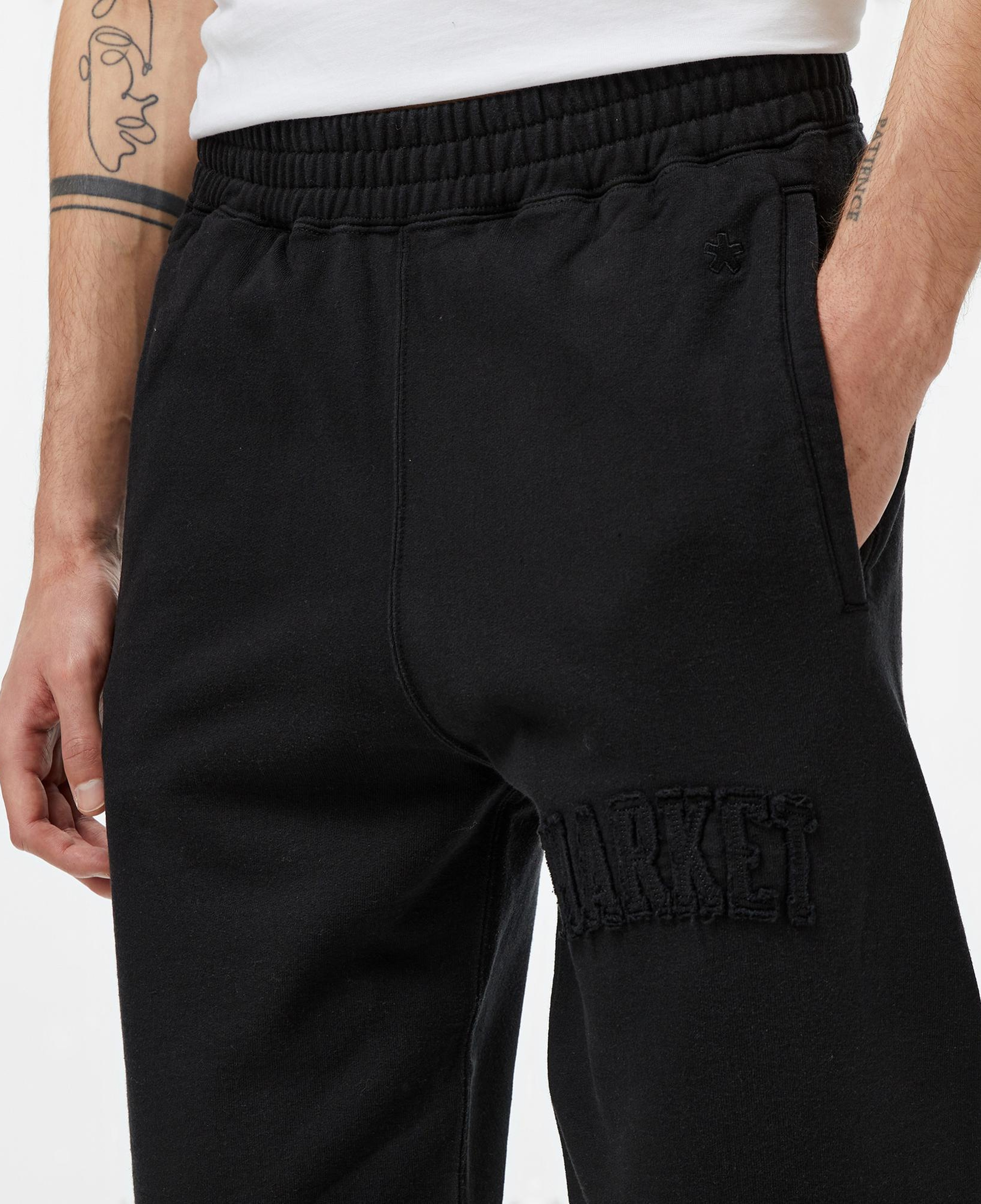 Market Washed Arc Erkek Siyah Eşofman Altı