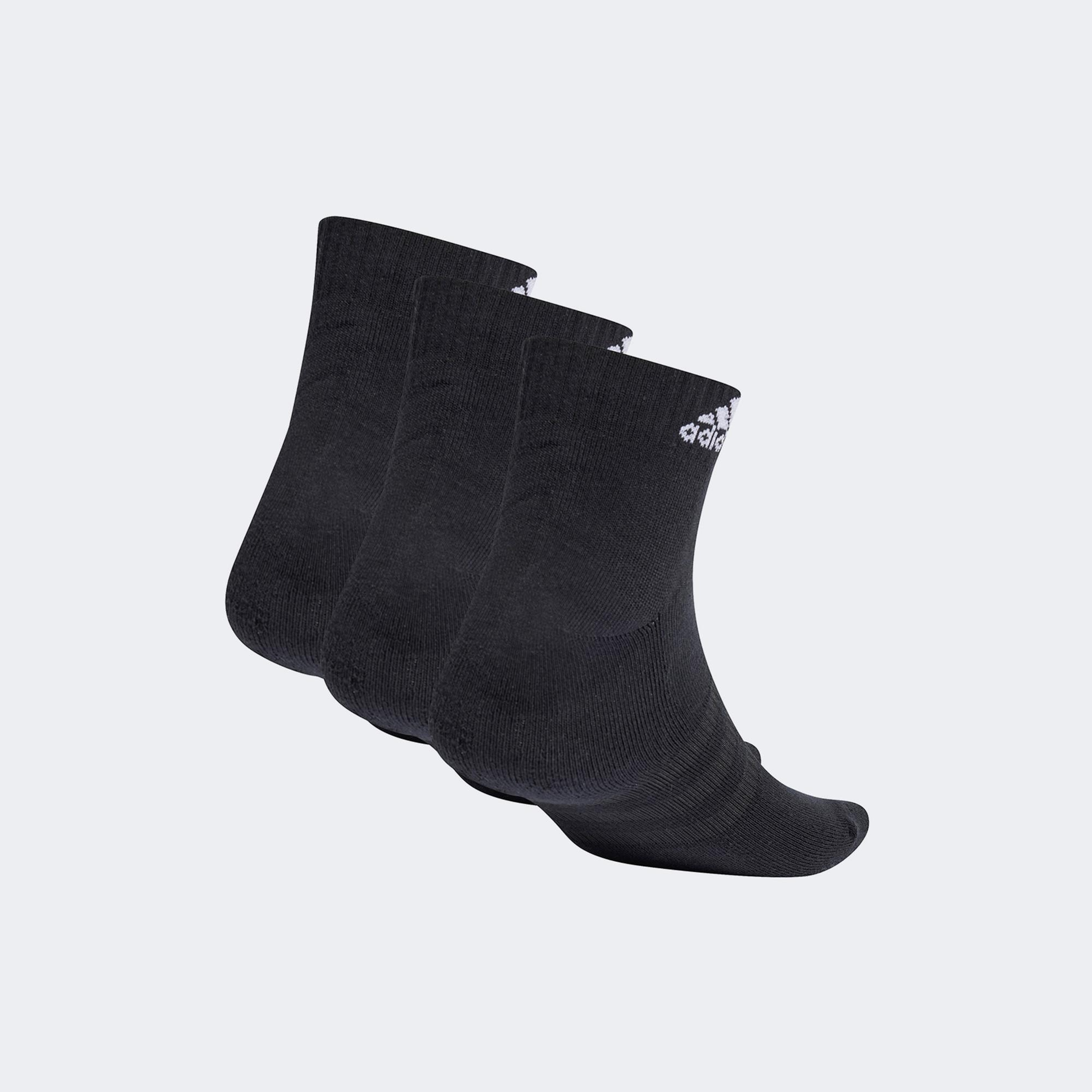 adidas Bilek Boy 3'lü Unisex Siyah Çorap