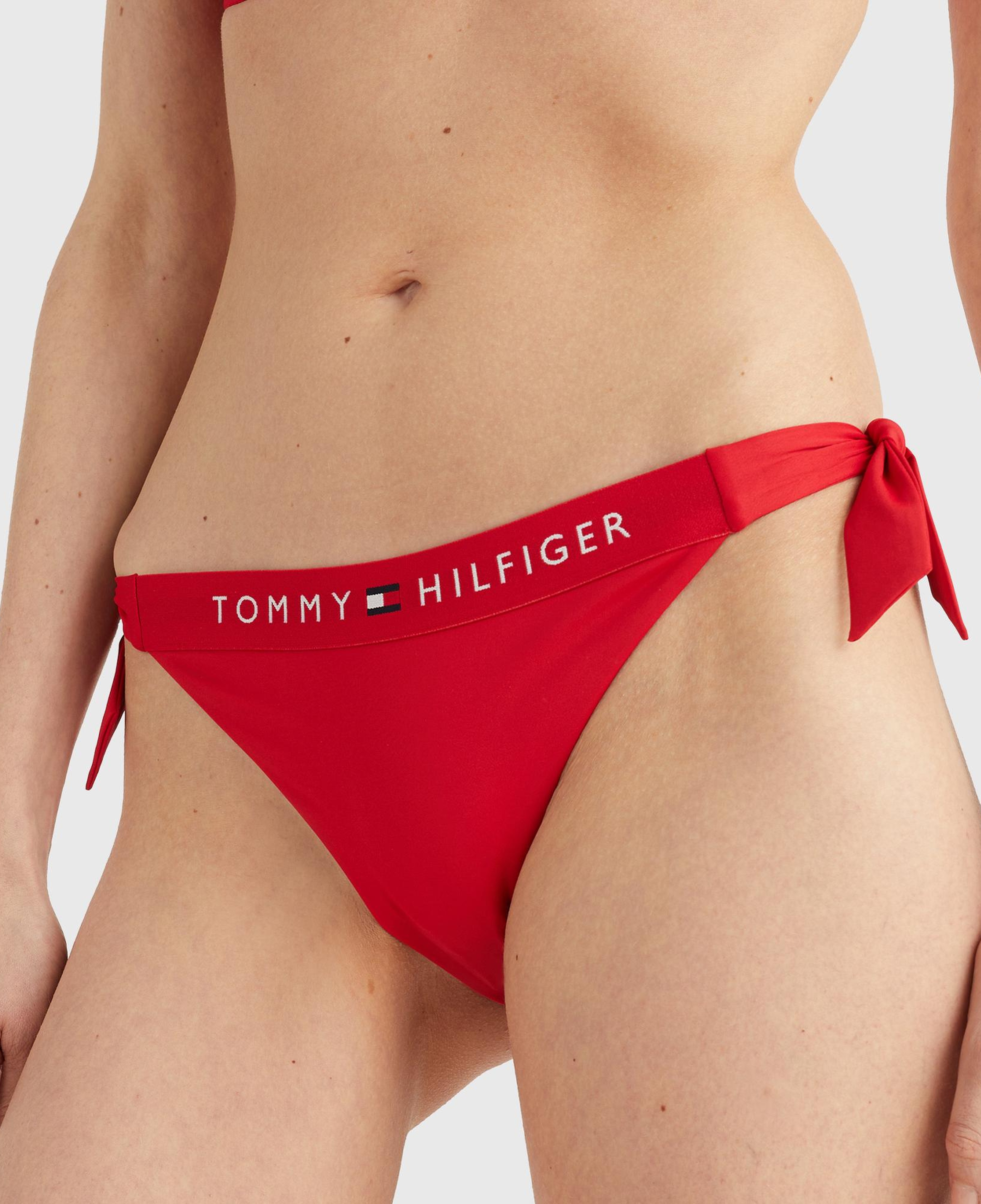 Tommy Hilfiger Side Tie Cheeky Kadın Kırmızı Bikini Altı