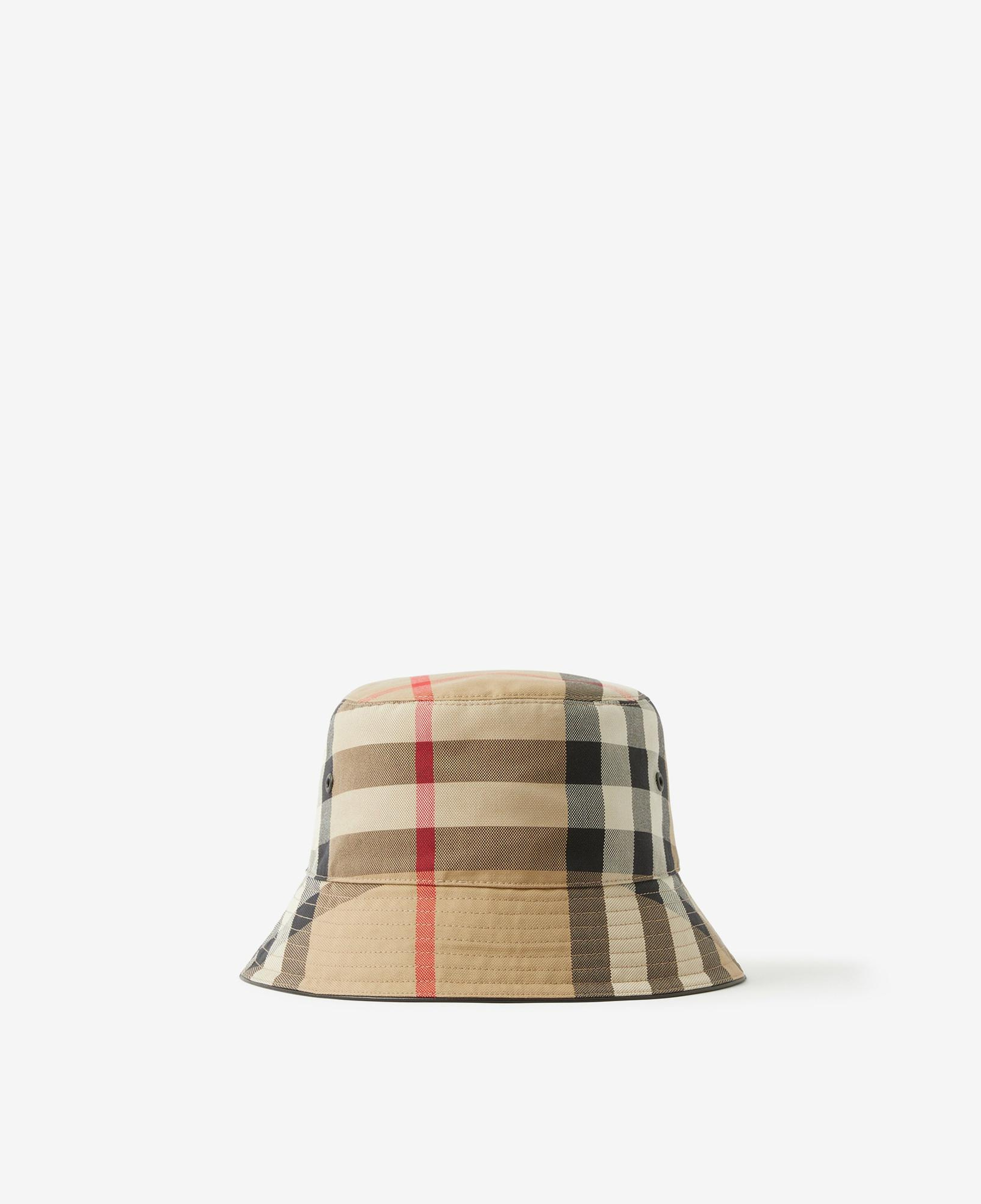 Burberry Exaggerated Cotton Bucket Erkek Bej Şapka