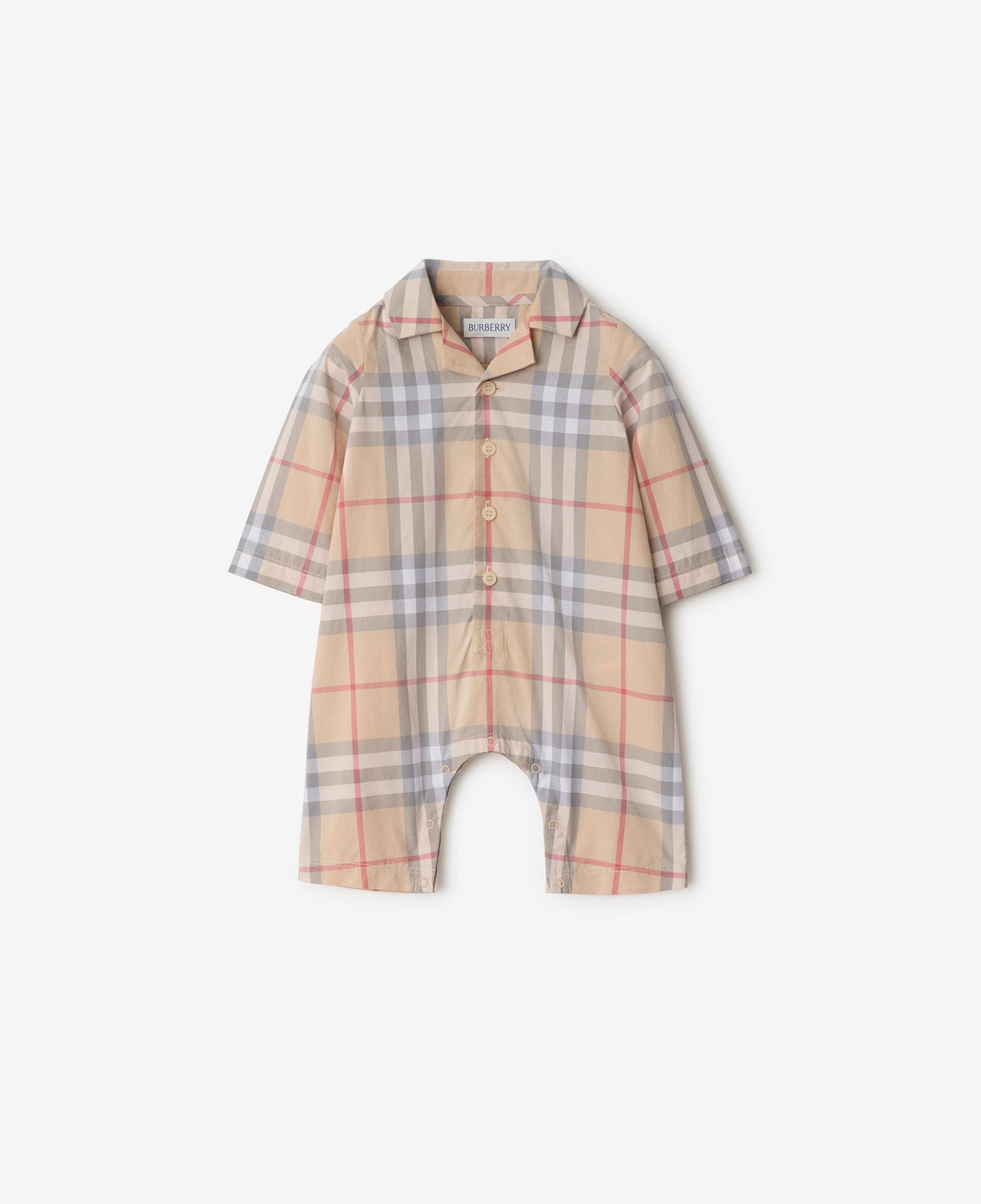 Burberry Çocuk Bej Bebek Tulumu