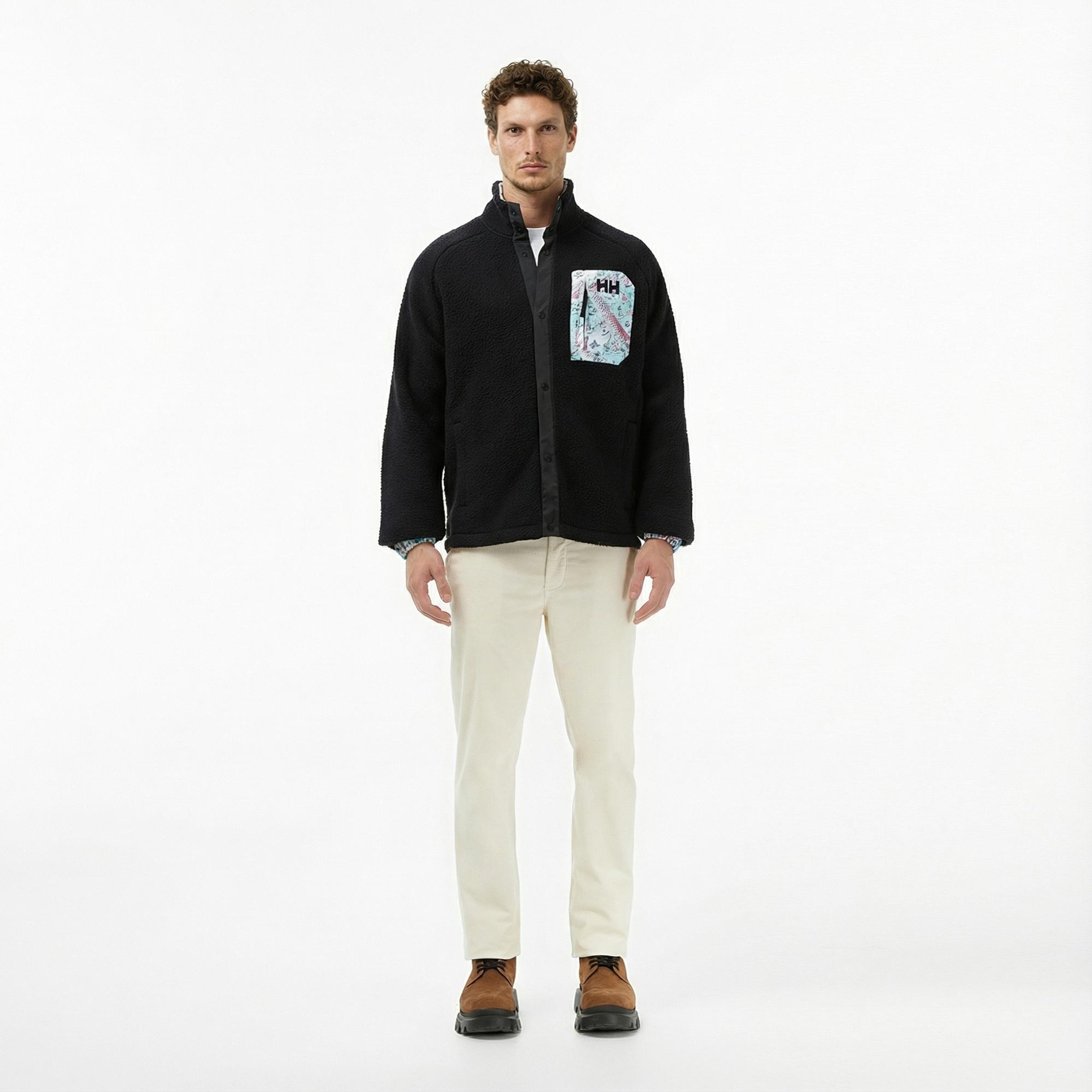 Helly Hansen Panorama Pile Snap Erkek Siyah Ceket