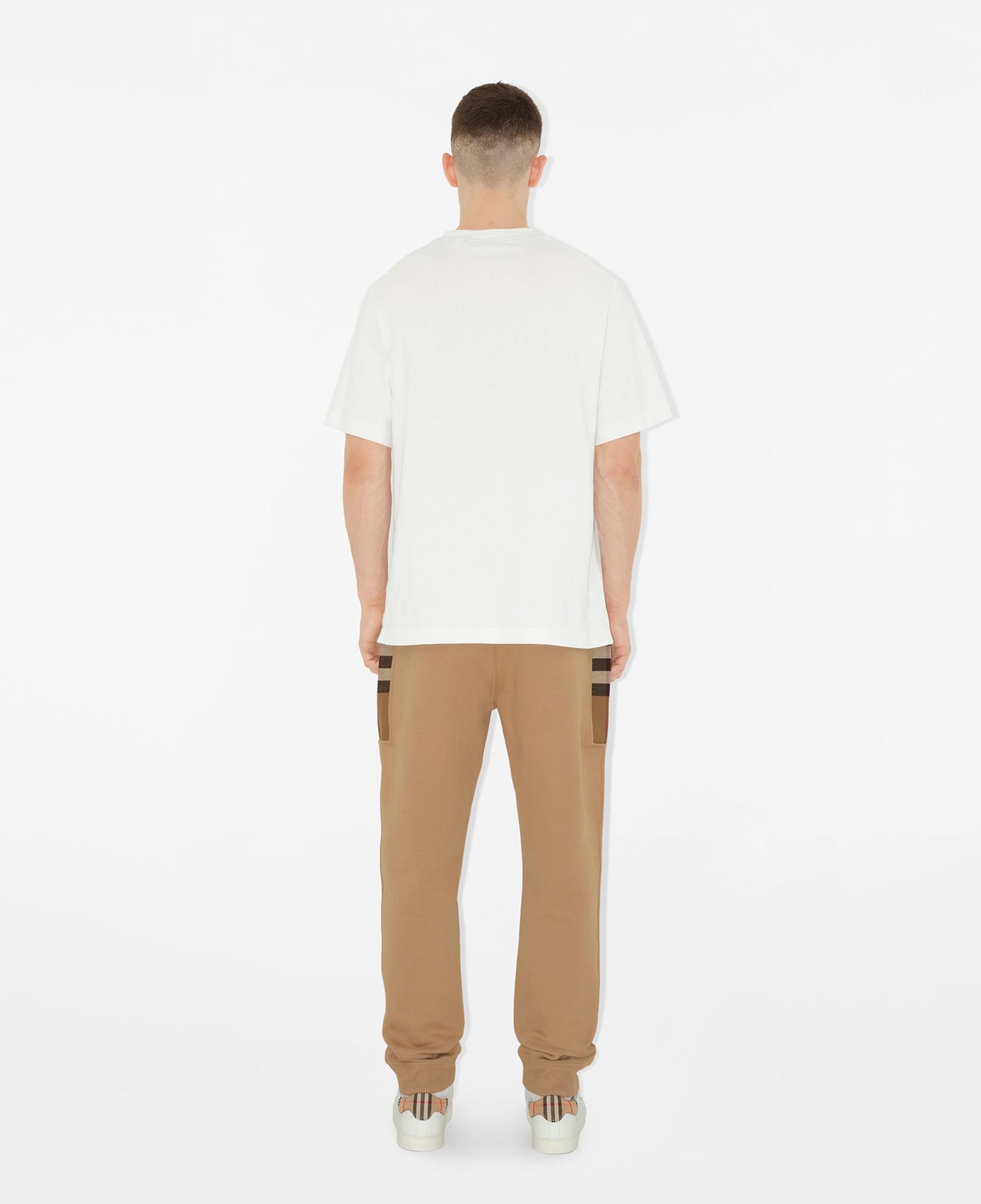 Burberry Check Panel Pamuk Karışımlı Erkek Bej Pantolon