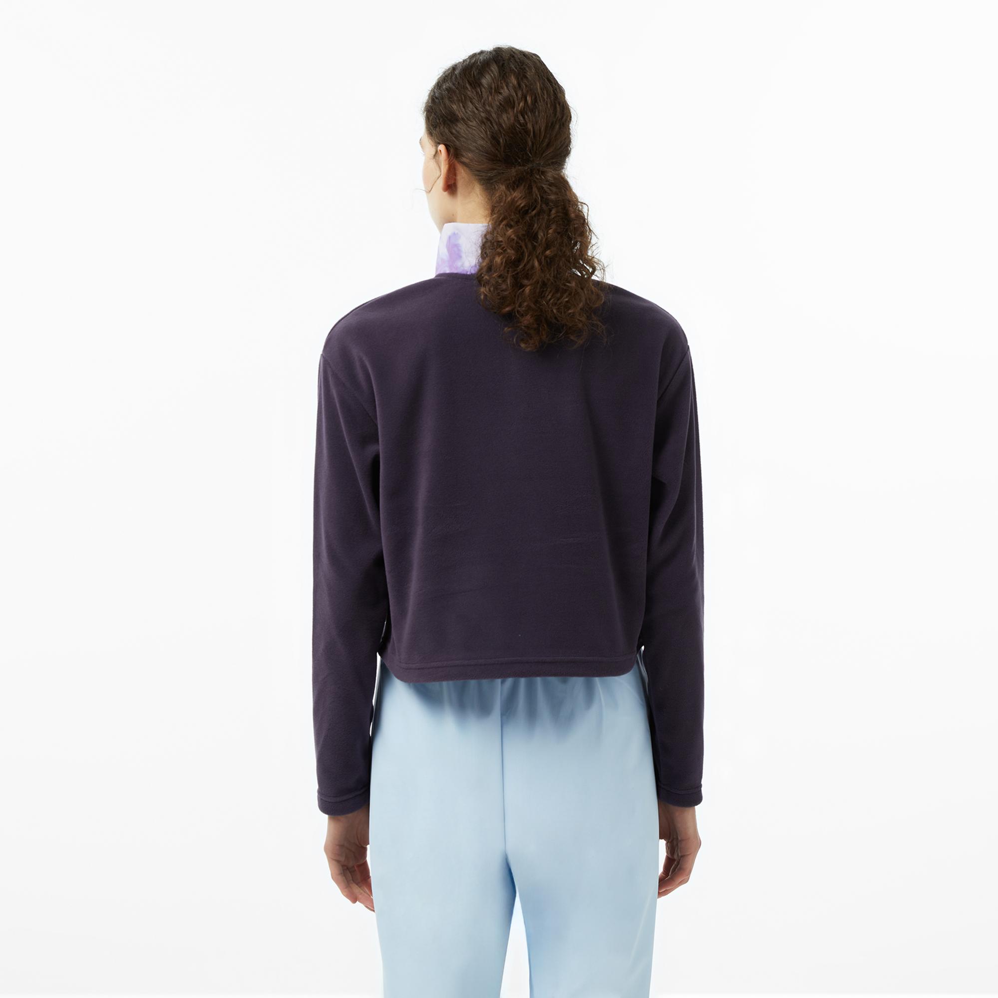 Helly Hansen W Daybreaker Cropped Polar Kadın Mor Sweatshirt