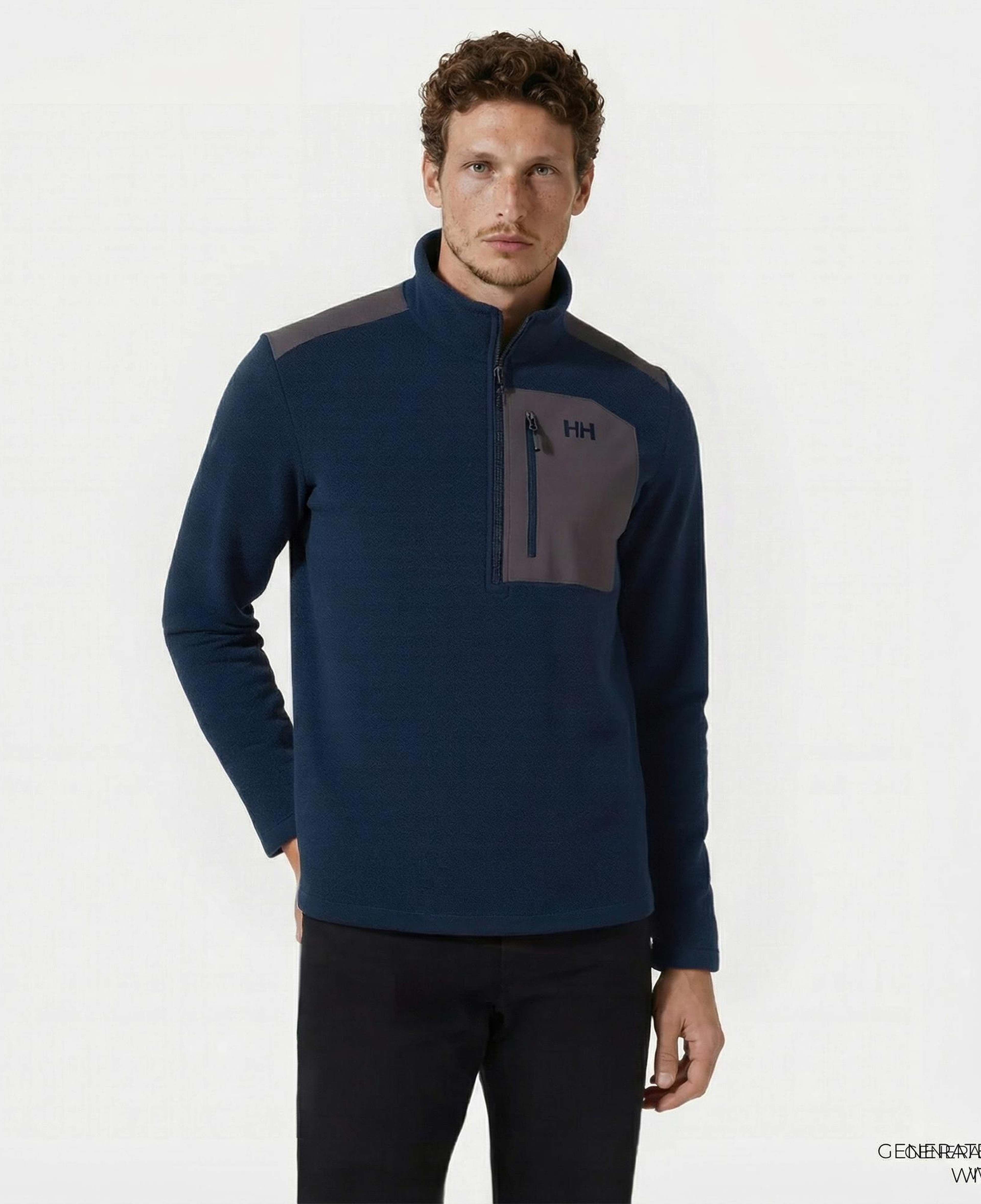 Helly Hansen Block Halfzip Polar Erkek Lacivert Sweatshirt