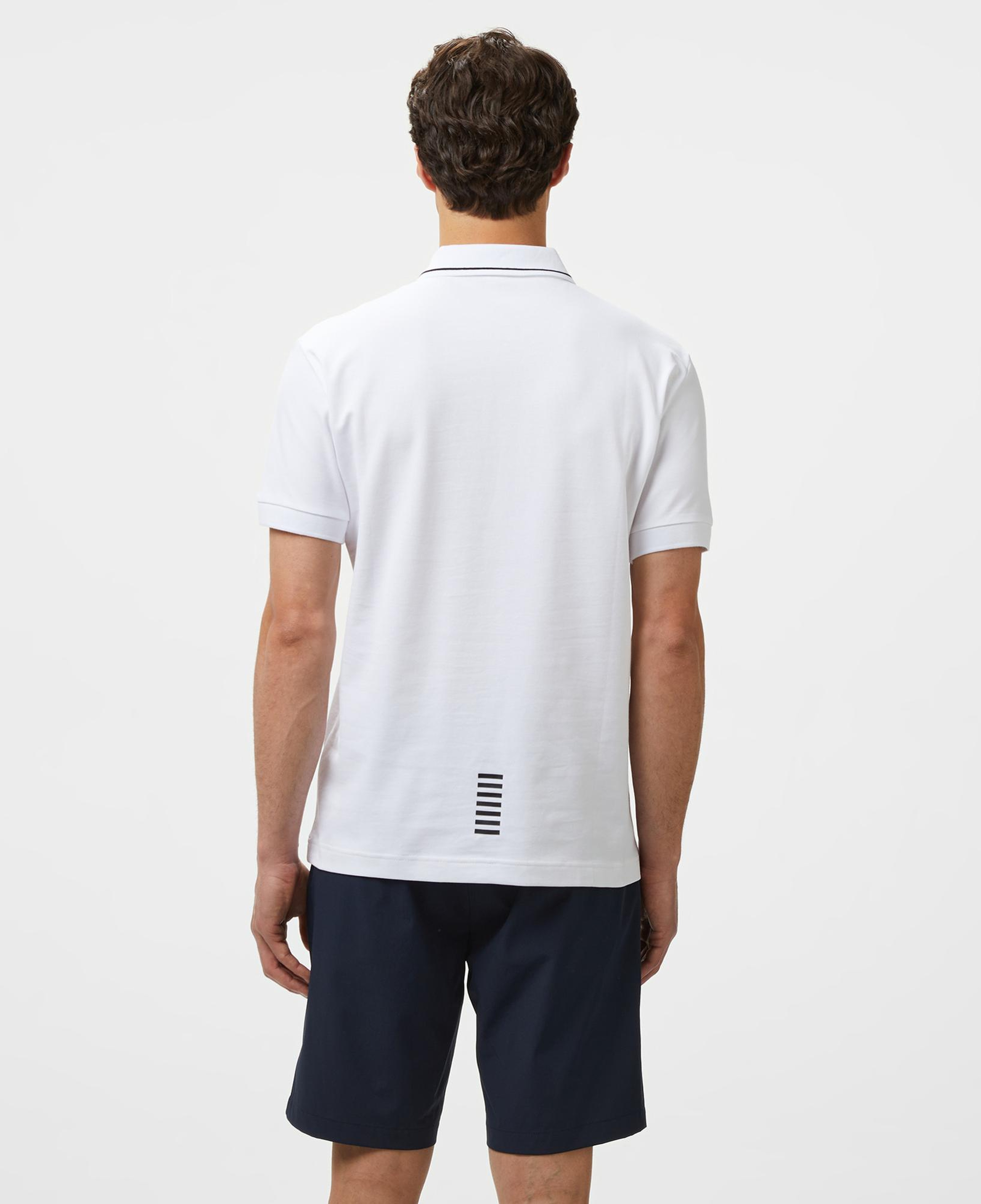 EA7 Erkek Beyaz Polo