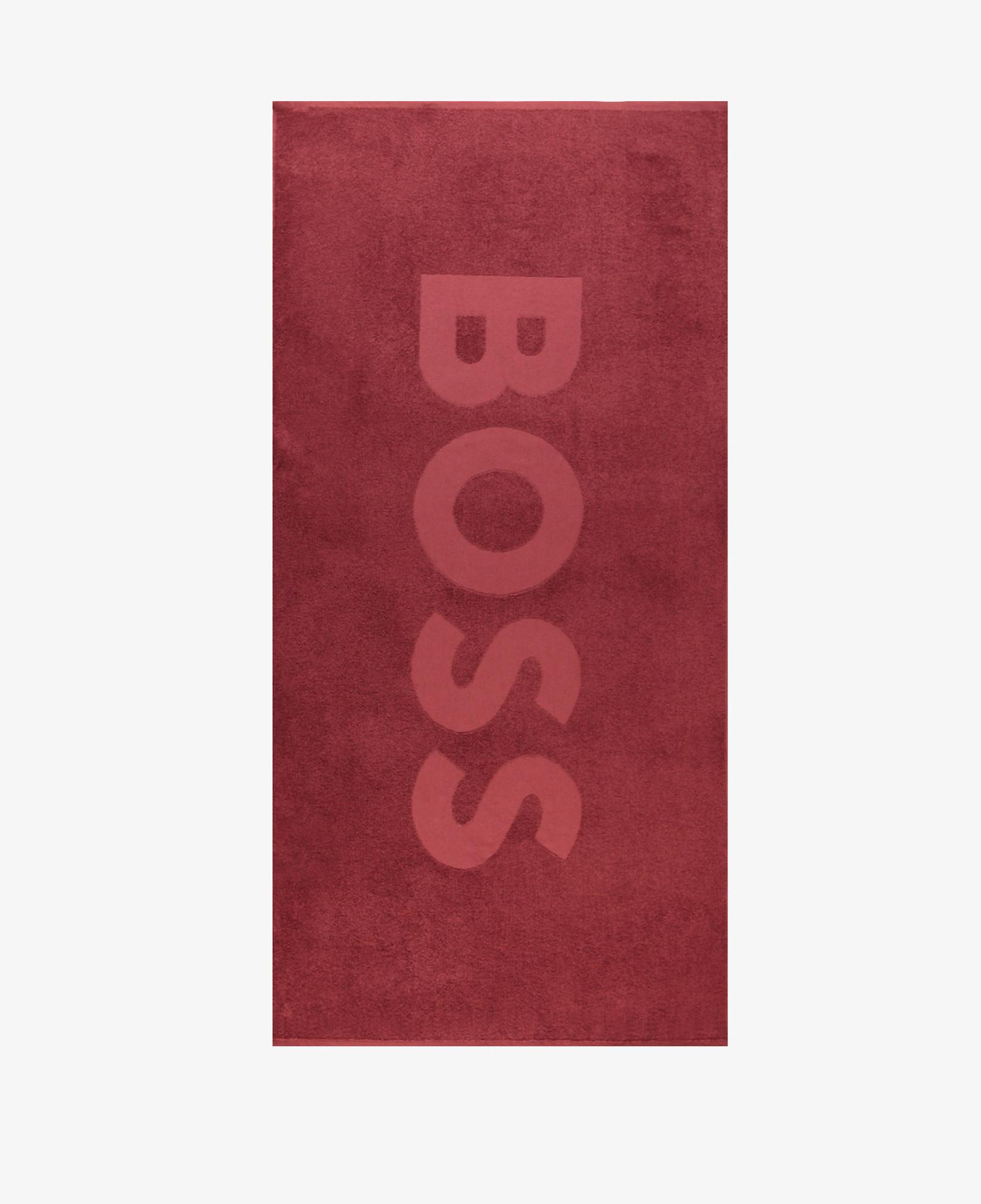 Boss Solid Erkek Siyah Plaj Havlusu