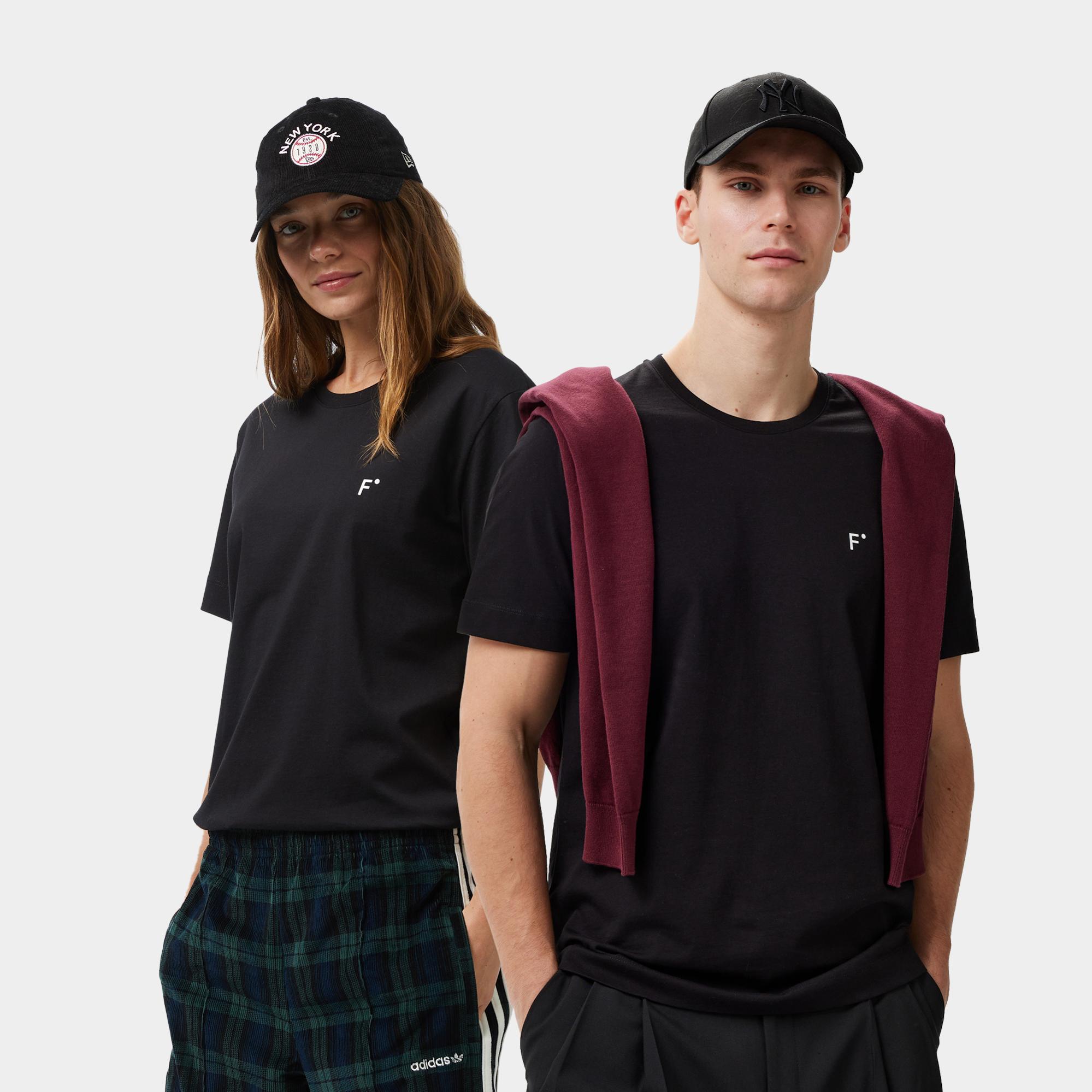 FashFed Unisex Siyah T-Shirt