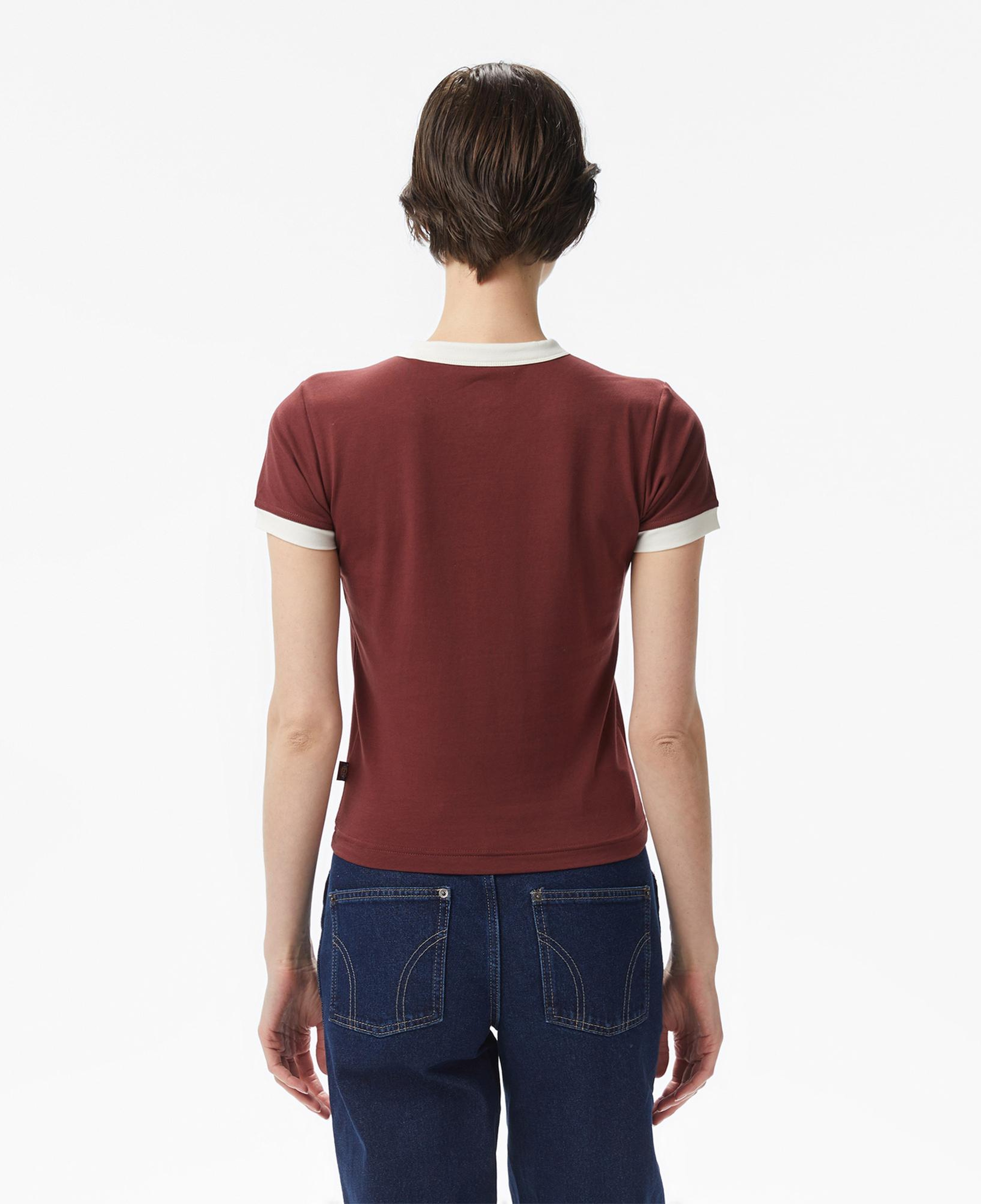 Dickies Slayden Ringer Kadın Kahverengi T-Shirt