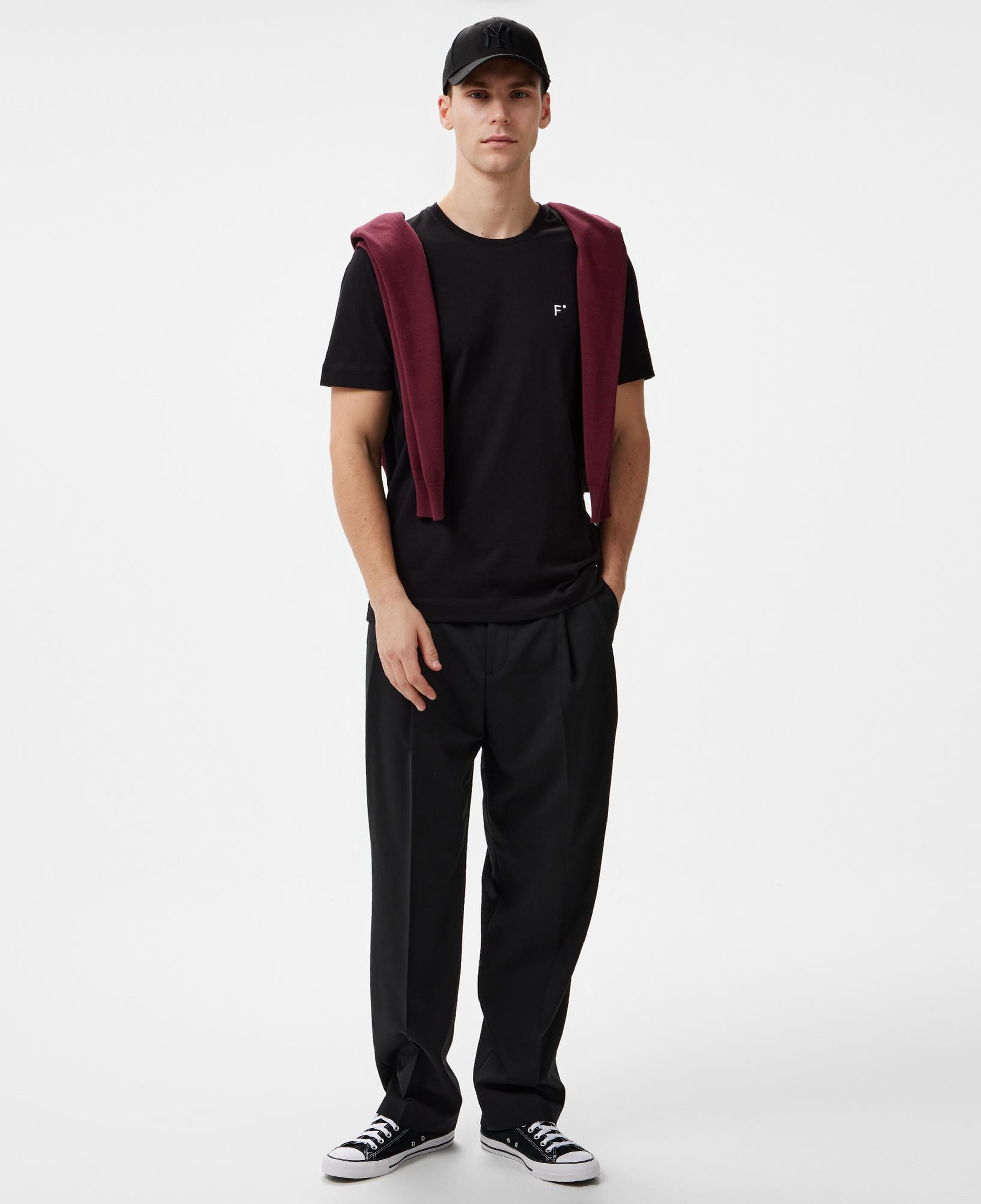 FashFed Unisex Siyah T-Shirt