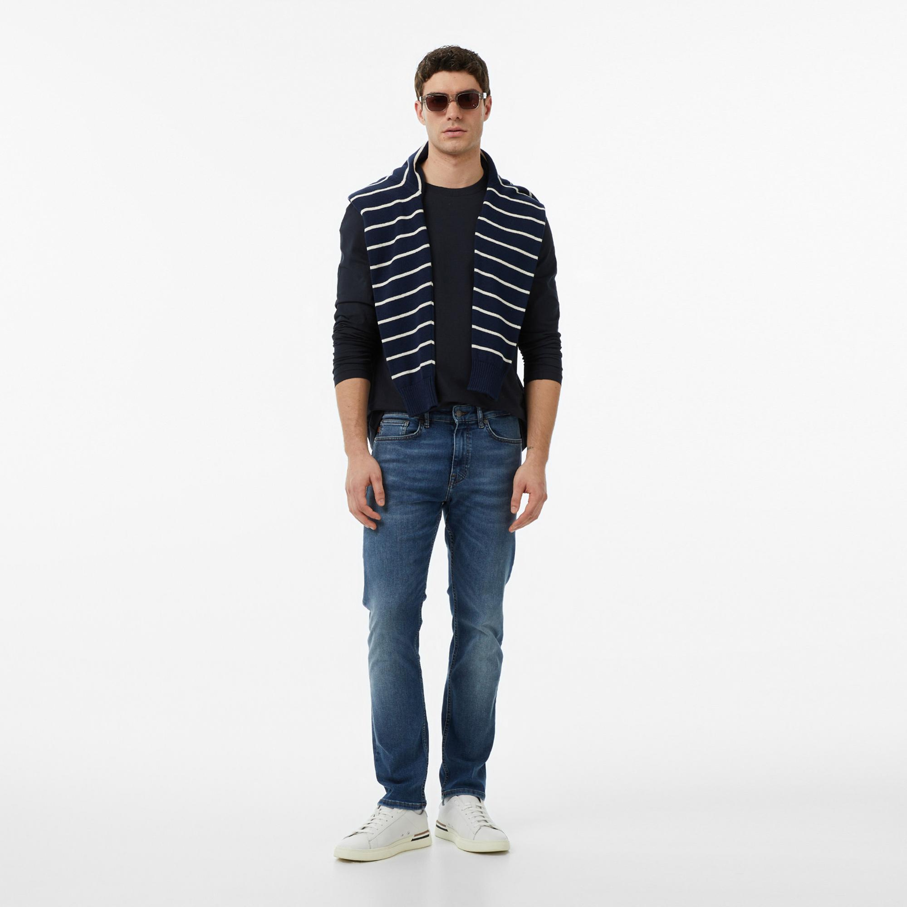 Boss Erkek Lacivert T-Shirt