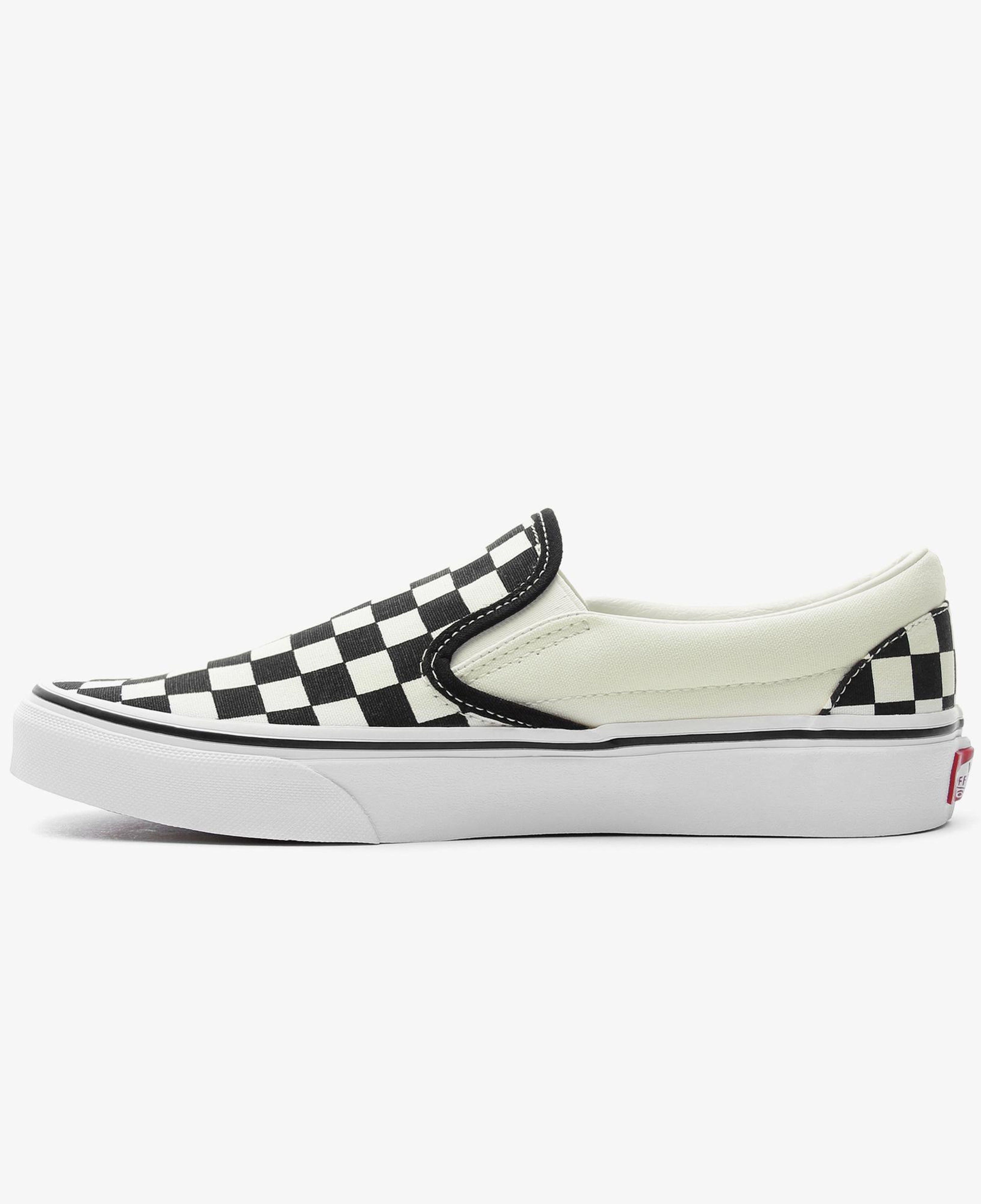 Vans Classic Slip-On Checkerboard Siyah - Bej Sneaker