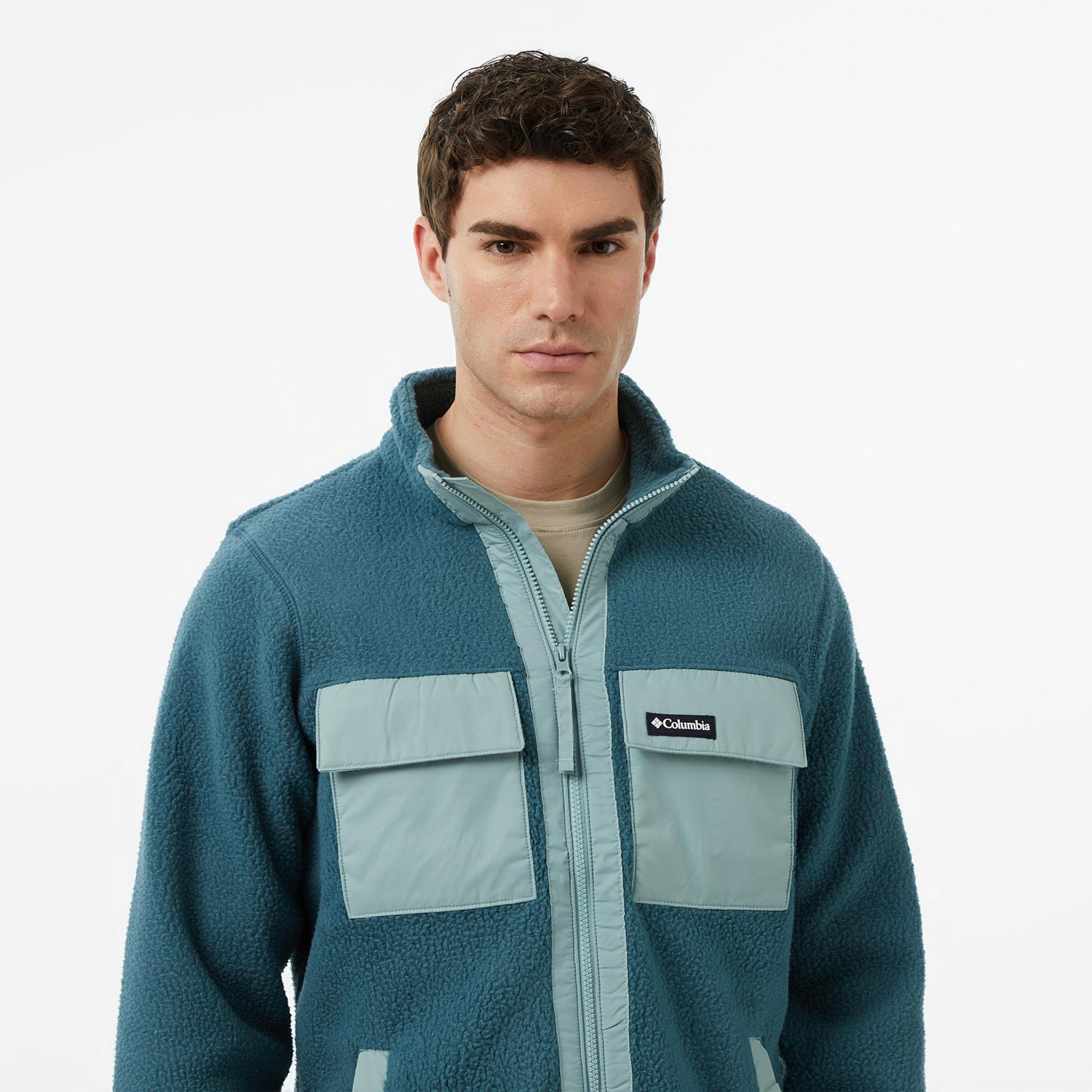 Columbia Juniper Peak Full Zip Fleece Erkek Mavi Polar Ceket