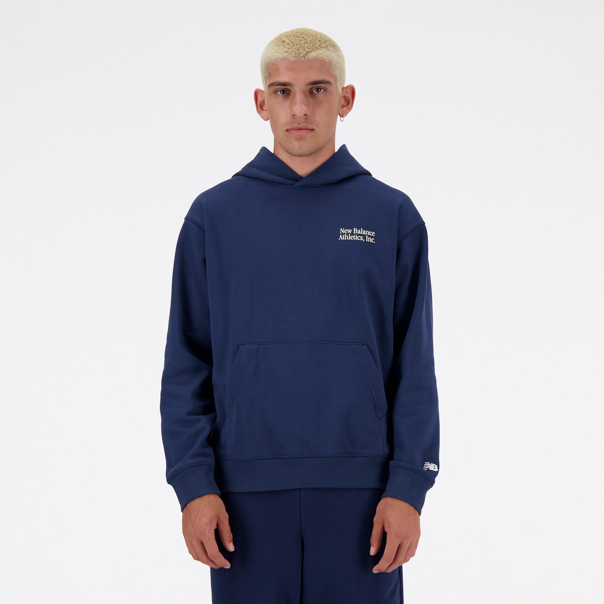 New Balance Athletics Models Never Age Relaxed Erkek Lacivert Sweatshirt