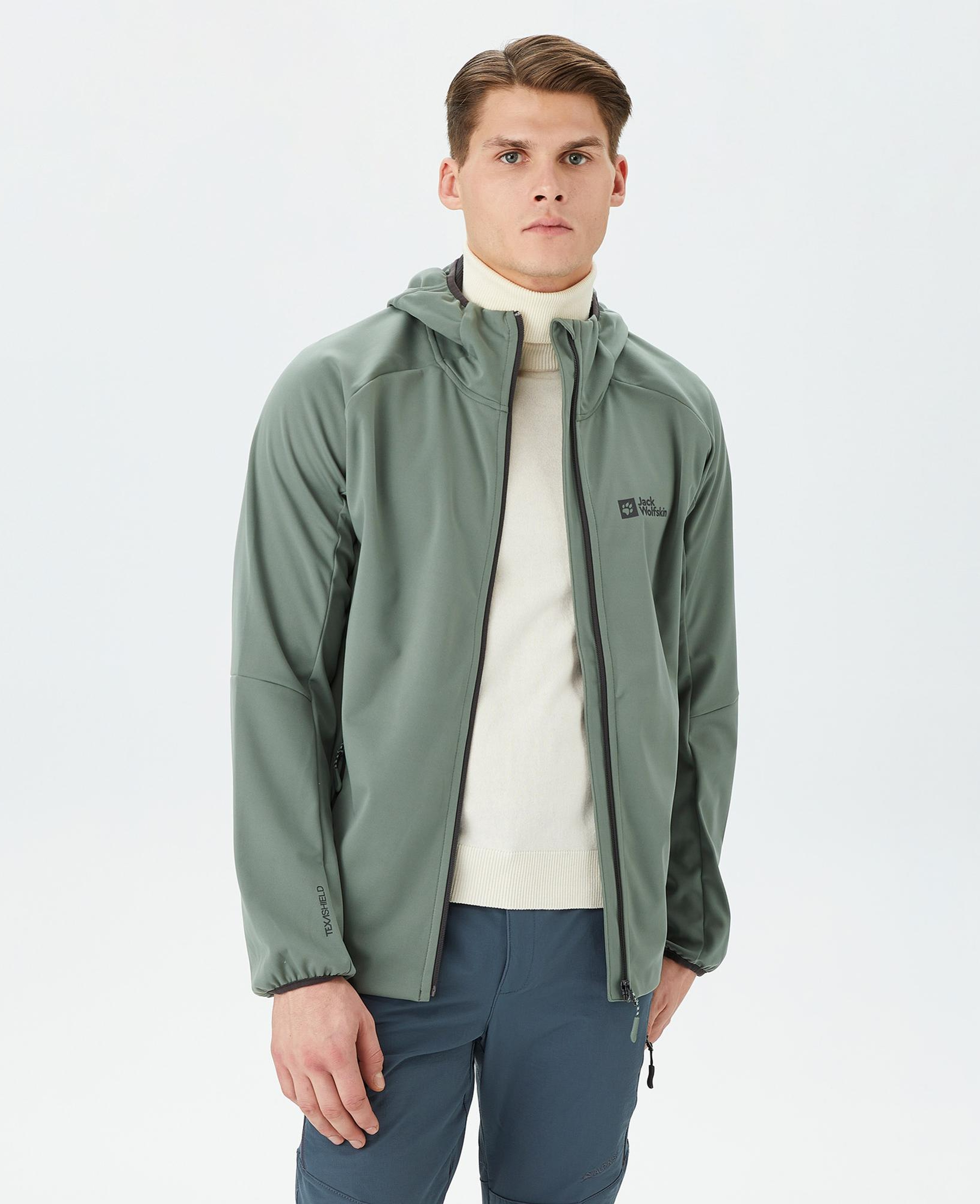 Jack Wolfskin Feldberg Erkek Yeşil Sweatshirt