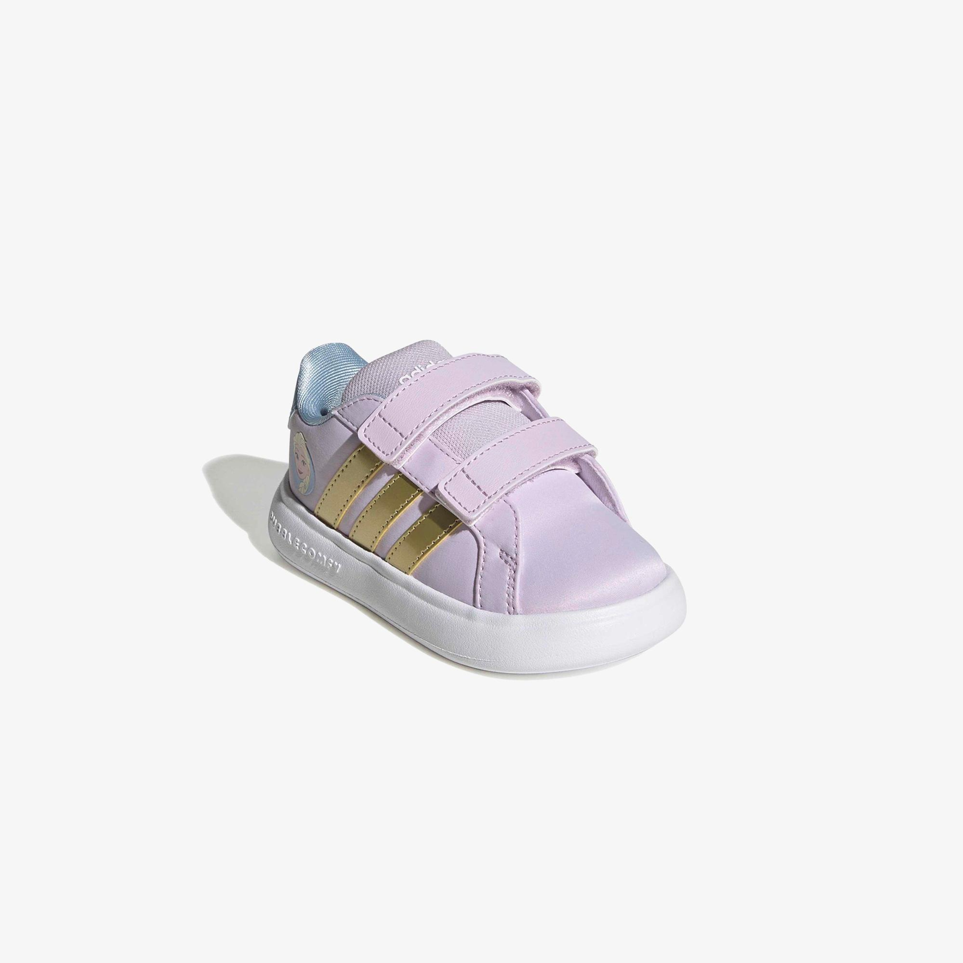 adidas x Disney Grand Court Elsa Bebek Mor Spor Ayakkabı