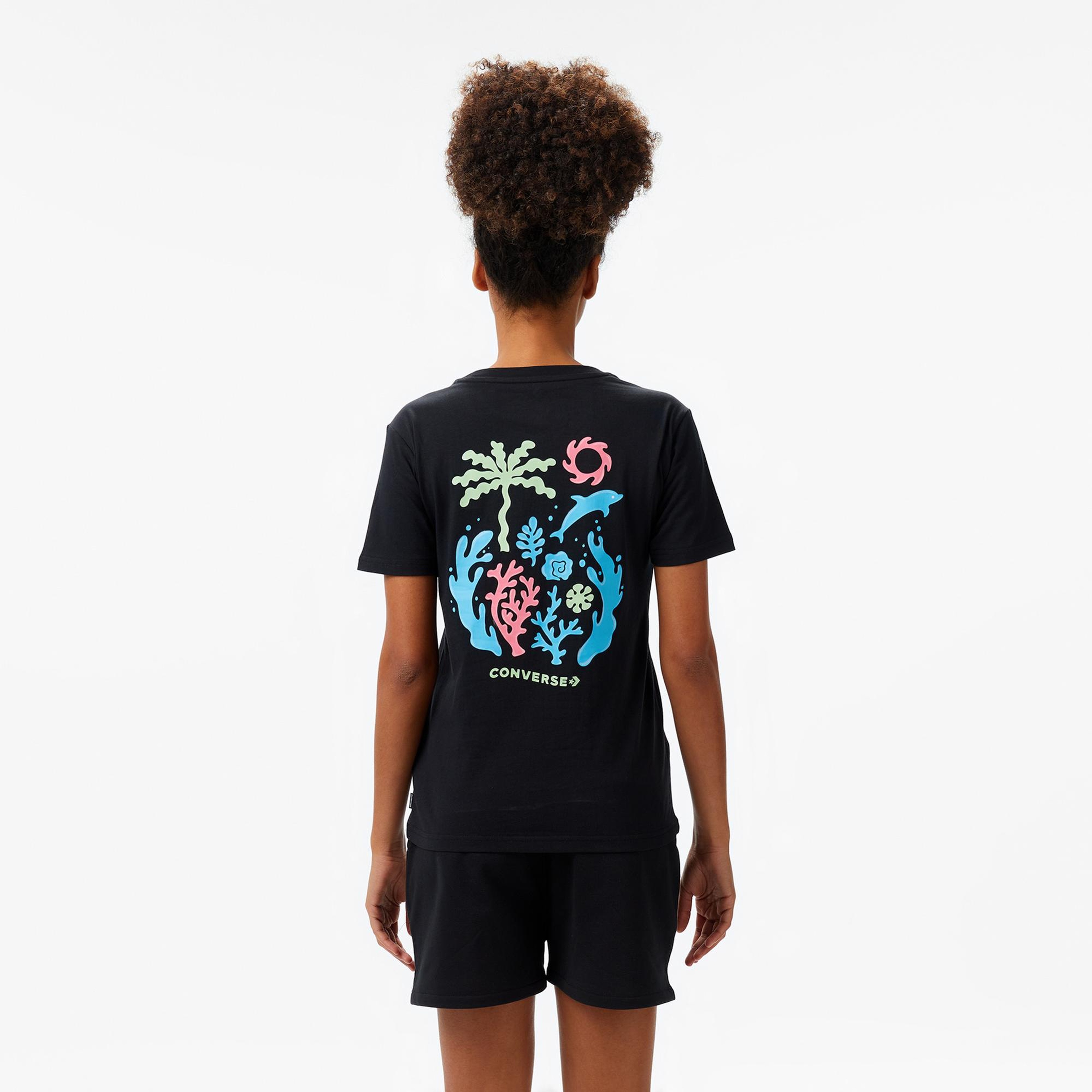 Converse Kadın Siyah T-Shirt